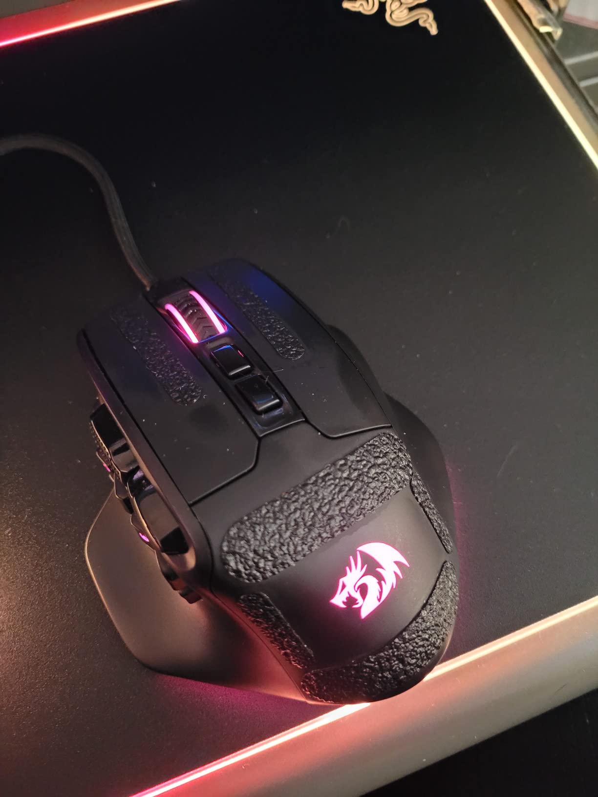 Redragon M811 Wired RGB MMO Gaming Mouse 10000 DPI Remapping Keys | Stable Lag-Free Connection, Smooth Precise Tracking, Custom Macro Keybinds, Vibing Backlight, Ergonomic Grip Body Comfort customer photo 1