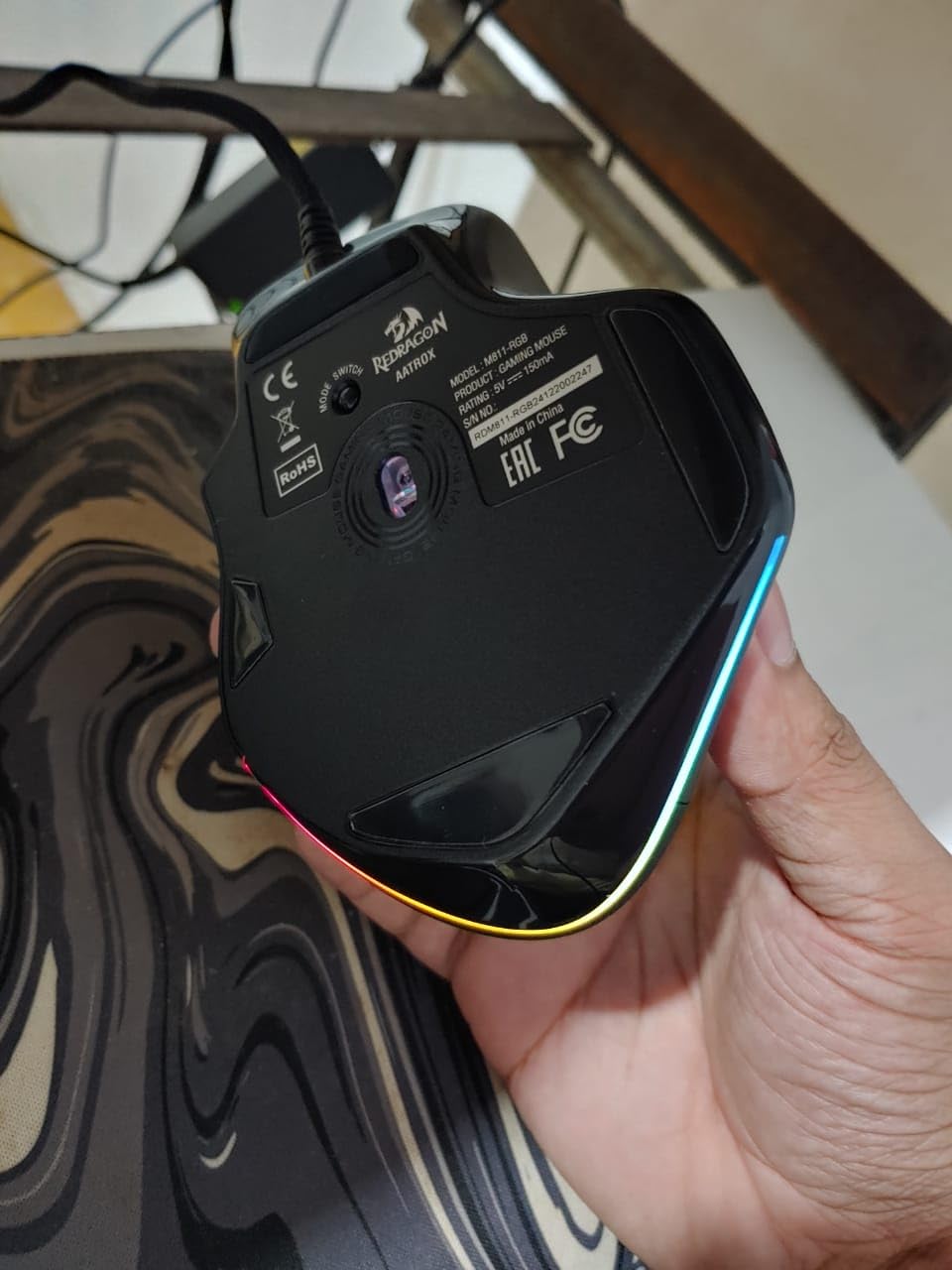 Redragon M811 Wired RGB MMO Gaming Mouse 10000 DPI Remapping Keys | Stable Lag-Free Connection, Smooth Precise Tracking, Custom Macro Keybinds, Vibing Backlight, Ergonomic Grip Body Comfort customer photo 2