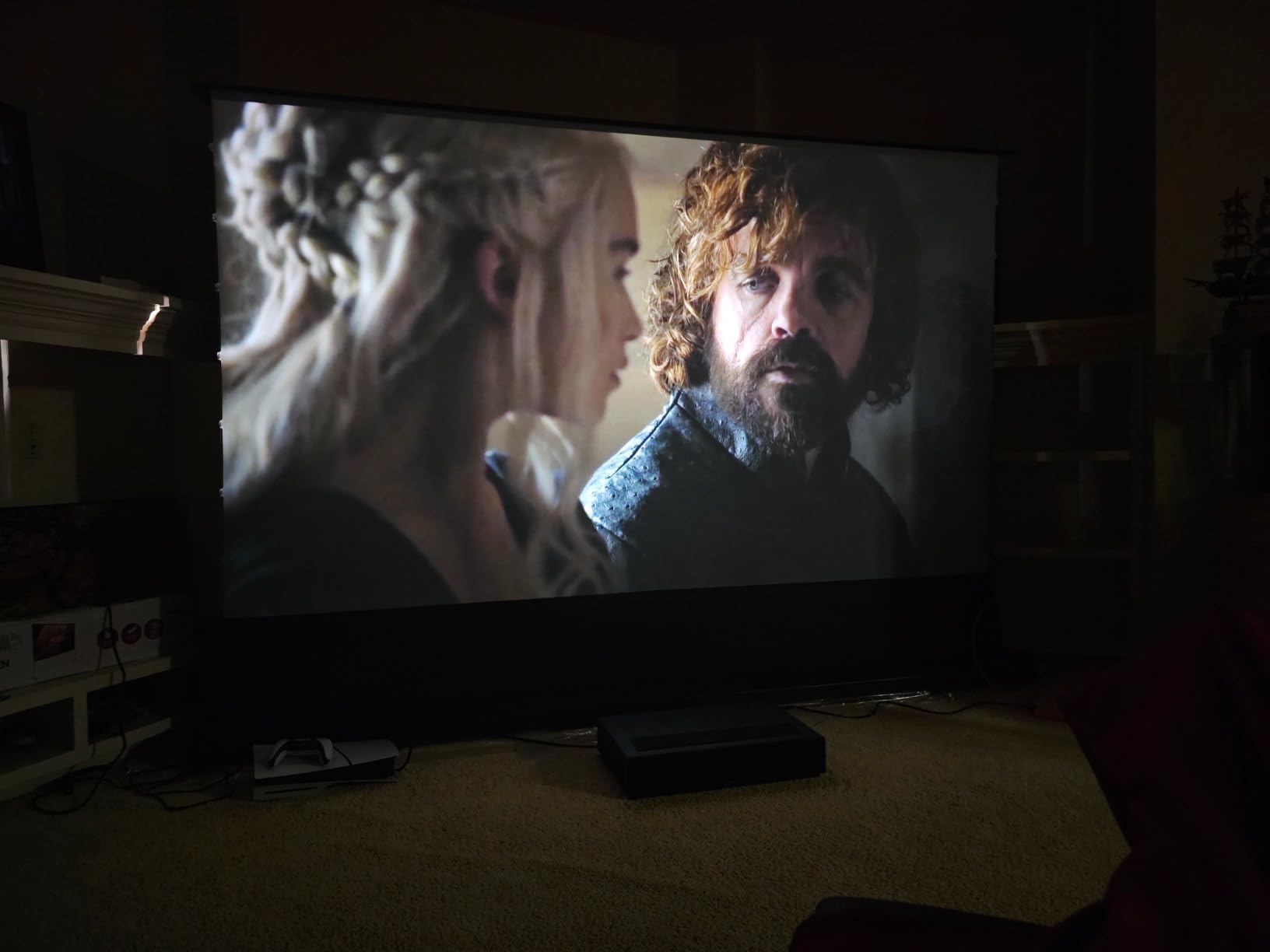 Formovie Theater Ultra Short Throw 4K Laser Projector, UST Projector with Dolby Vision & Built-In Speakers, The Top UST Projector at ProjectorCentral's 2022 & 2023 Laser TV Showdown customer photo 2