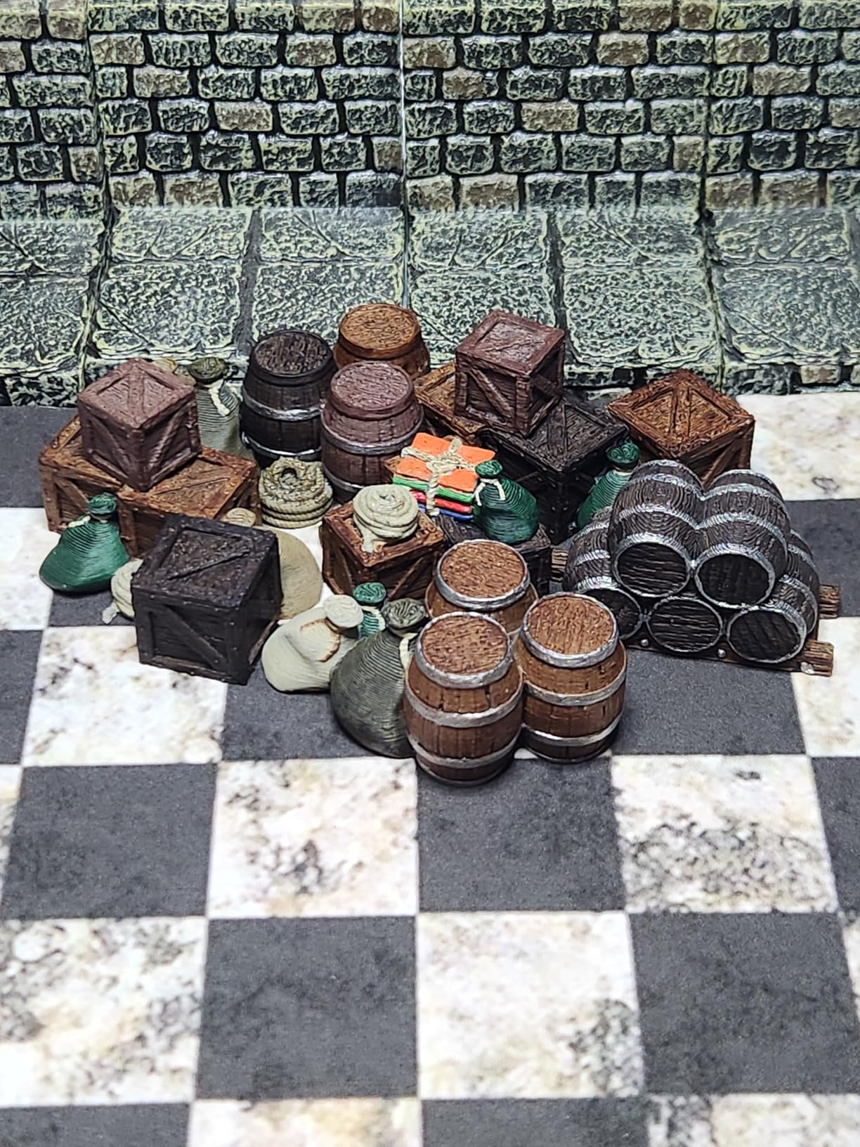 EnderToys Cargo Piles - DND Terrain Scenery for Tabletop 28mm Miniatures Wargame customer photo 2