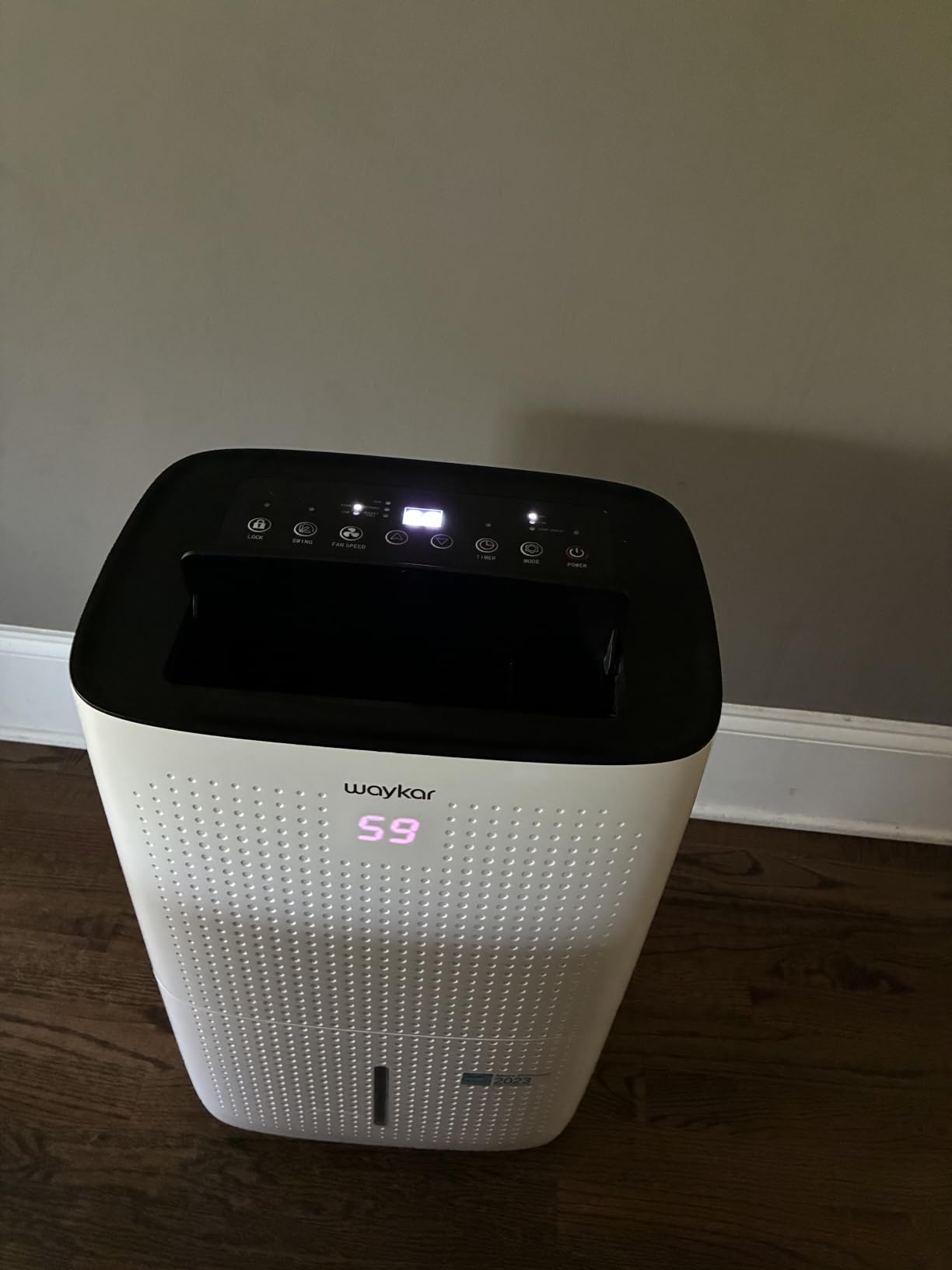 Waykar 80 Pints 5000 Sq. Ft 2025 Energy Star Dehumidifier for Basement | 90 deg Auto Swing, 30%-80% Humidity Control for home, Continuous drainage support, Whole-House Dehumidification, Auto-defrost customer photo 2