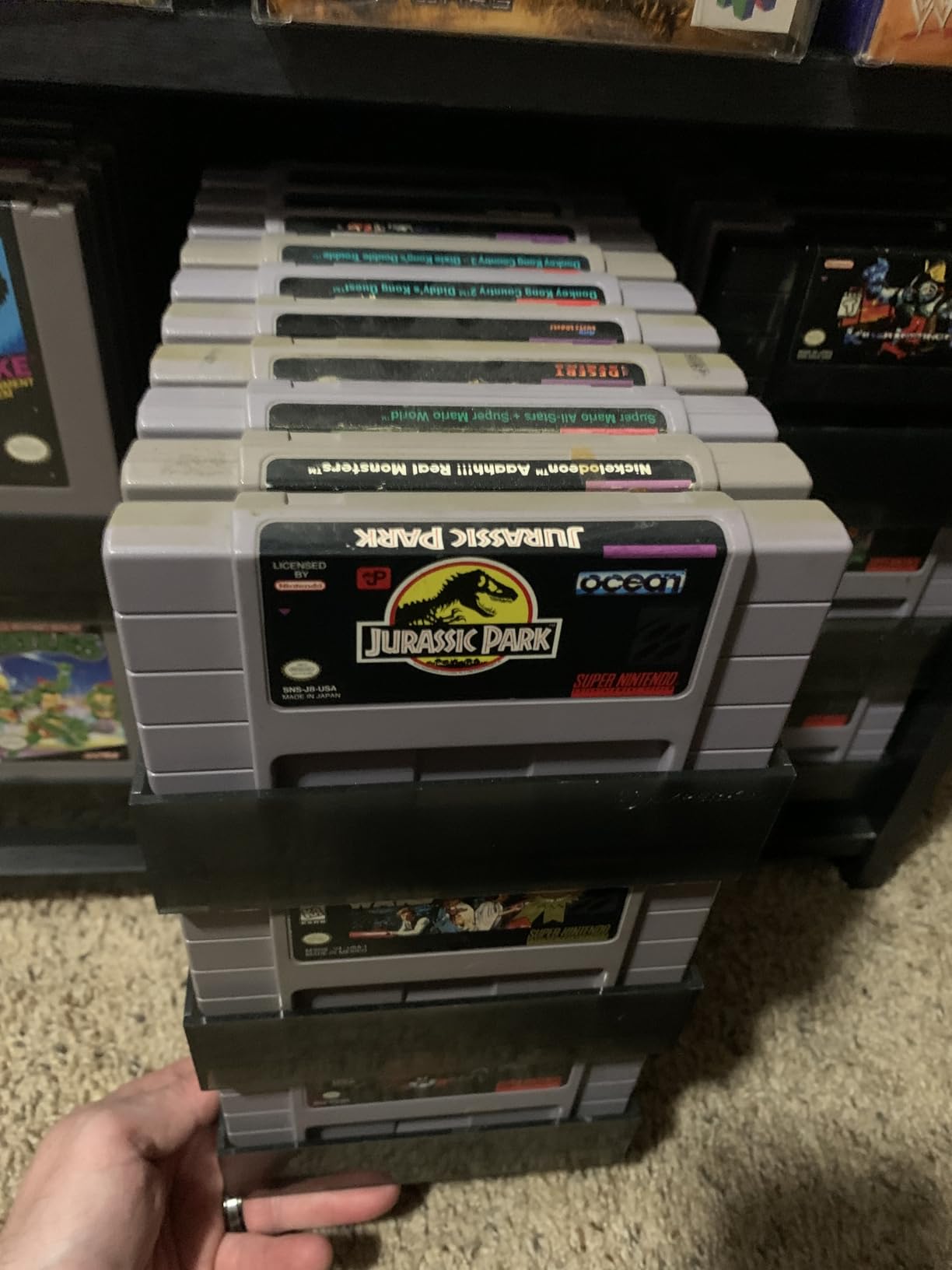 Hyperkin 10-Cartridge Storage Stand Compatible with SNES [2 Pack] customer photo 1