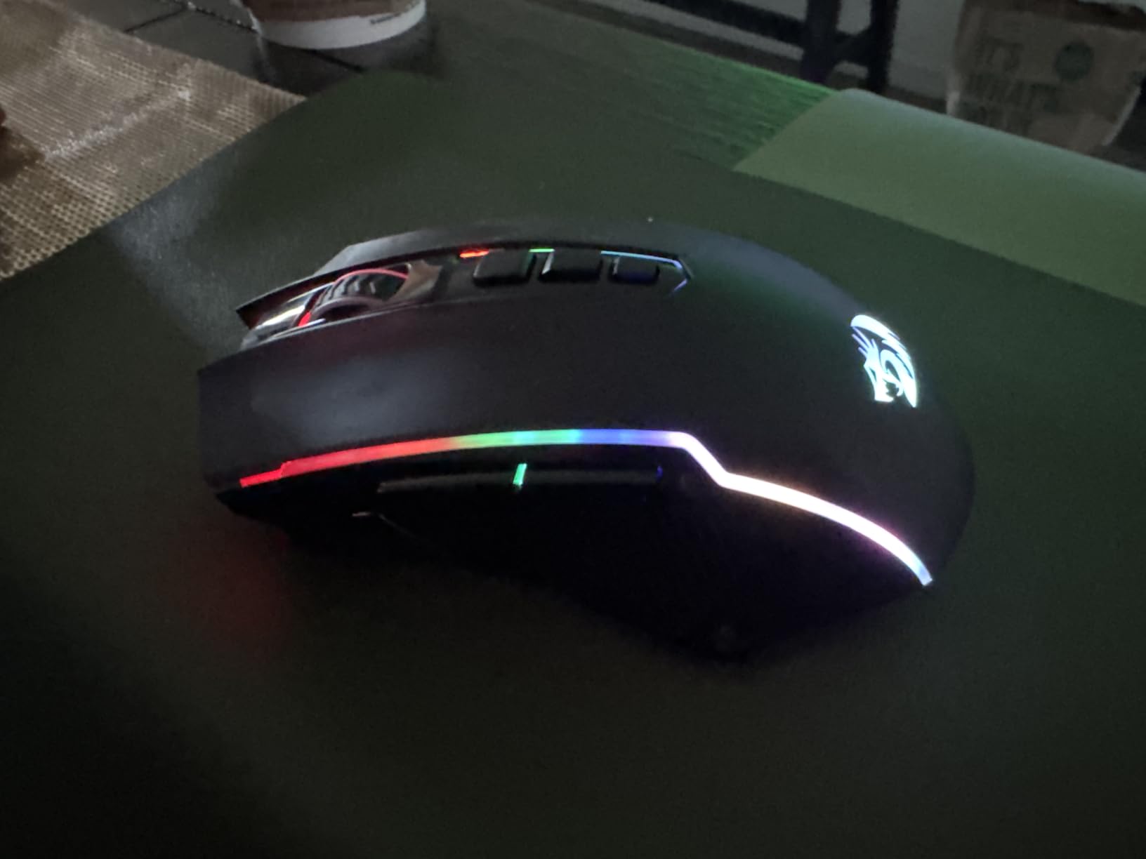 Redragon Gaming Mouse, Wireless Mouse Gaming with 8000 DPI, PC Gaming Mice with Fire Button, RGB Backlit Programmable Ergonomic Mouse Gamer, Rechargeable, 70Hrs customer photo 2
