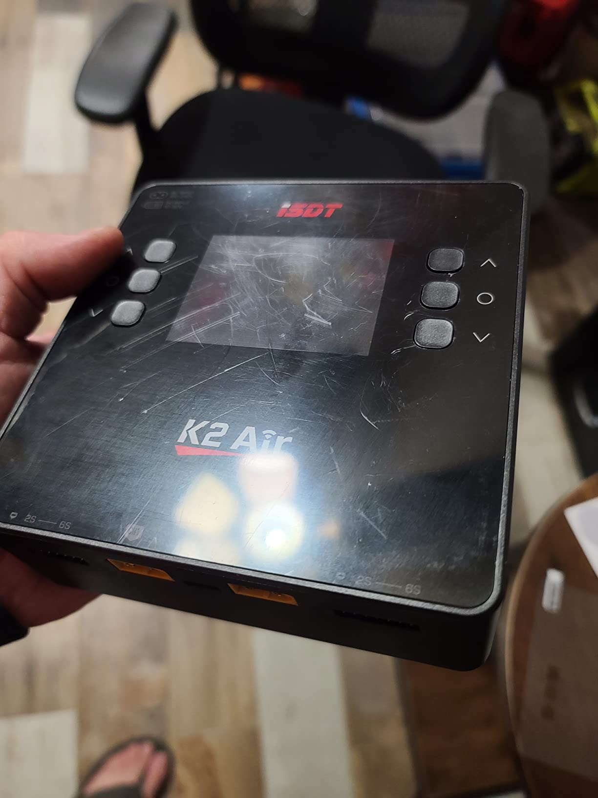 ISDT K2 Air Lipo Battery Charger Discharger 2-6S AC 200W DC 500Wx2 20A Dual Channel Smart Charger for Life Lilon LiHv NiMH RC Battery Balance Charger - Bluetooth APP Control, LCD Display customer photo 2