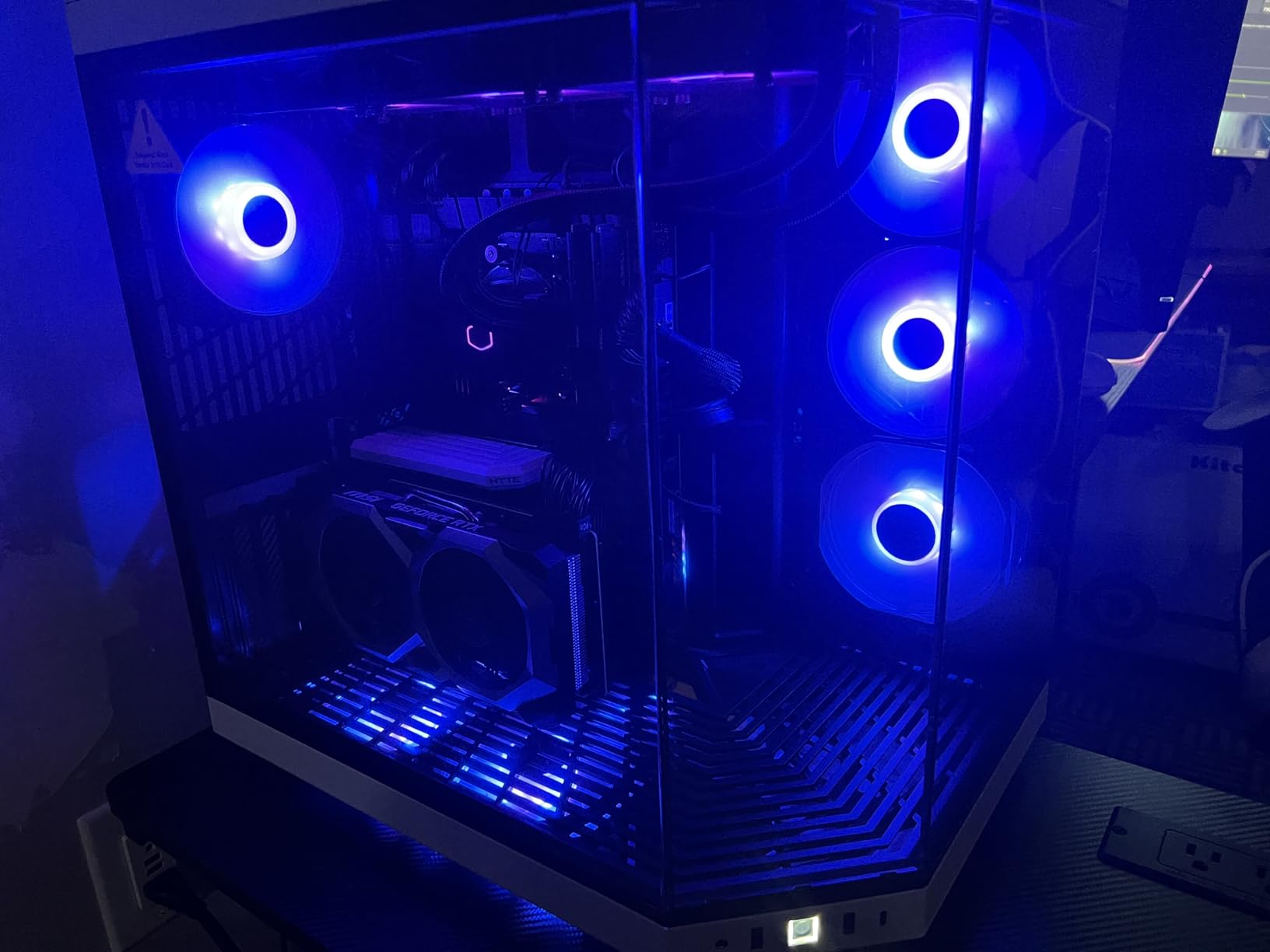 ASUS TUF Gaming TF120 ARGB Chassis Fan 3 Pack in Customizable LEDs, Advanced Fluid Dynamic Bearing, 120mm PWM Control, Anti-Vibration Pads, Double-Layer LED Array, 2 Year Warranty customer photo 2