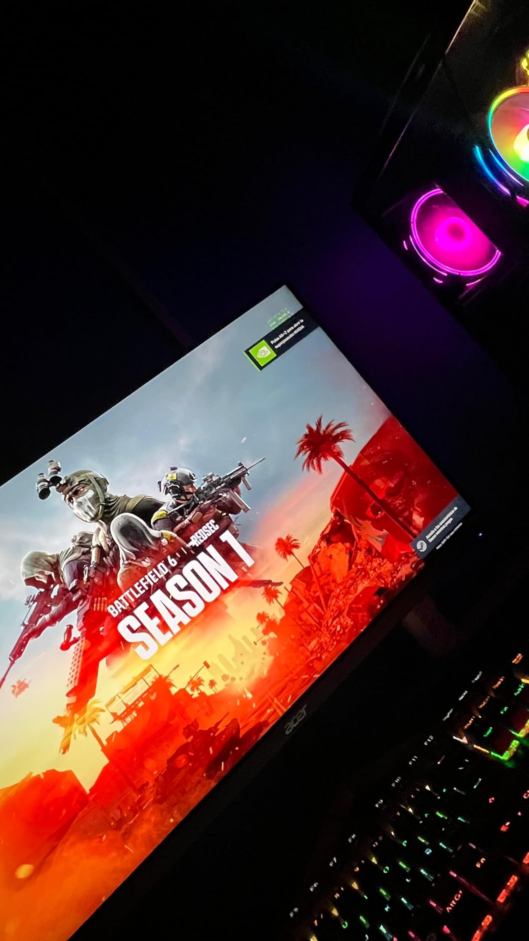 Acer Nitro 23.8in FHD 1920x1080 180Hz Gaming Monitor KG241Y Sbiip | 1ms, AMD FreeSync Premium, 2xHDMI, DisplayPort, VESA Mountable, Bluelight Filter, Flickerless Technology customer photo 2