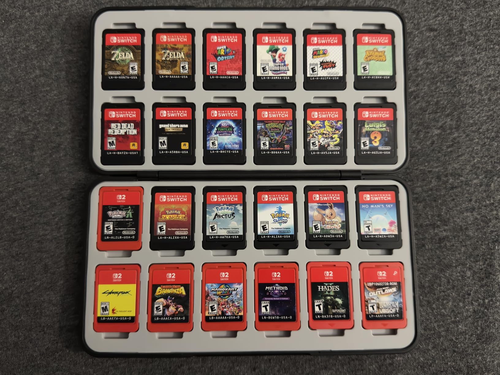FYY Nintendo Switch Game Case Holder for Switch 2 Cartridge, Black | 24 Game Card Slots & 48 Micro SD Card Slots, Hard Shell, Silicone Lining customer photo 2