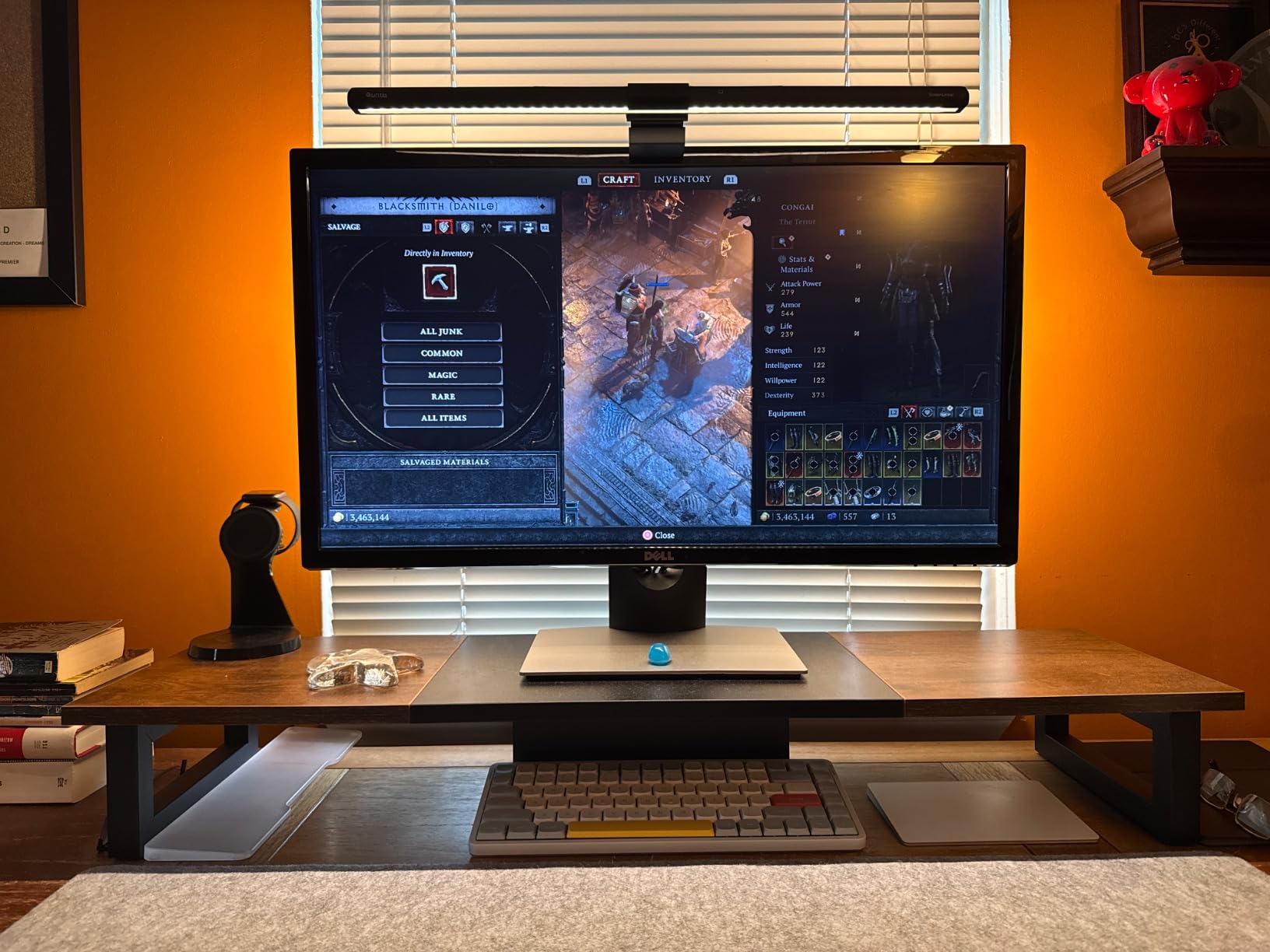 Quntis Monitor Light Bar PRO+ with Remote Control, Fit for Curved/Flat Monitor, Eye-Care USB Computer Lamp Dimmable Screen Light Bar with Auto-Dimming, No Glare Home Office Gaming Desk Lamp customer photo 2