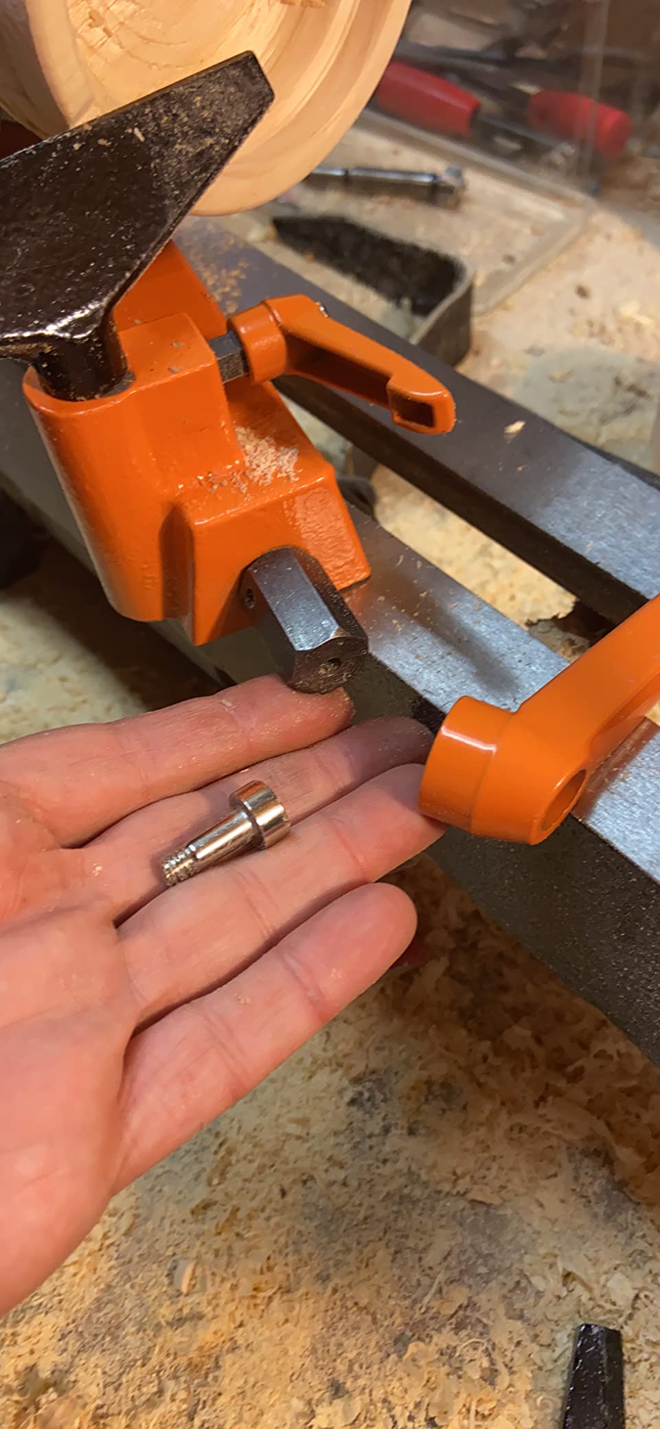WEN Mini Benchtop Wood Lathe, 8-Inch by 13-Inch with Variable Speed (LA3421) customer photo 2