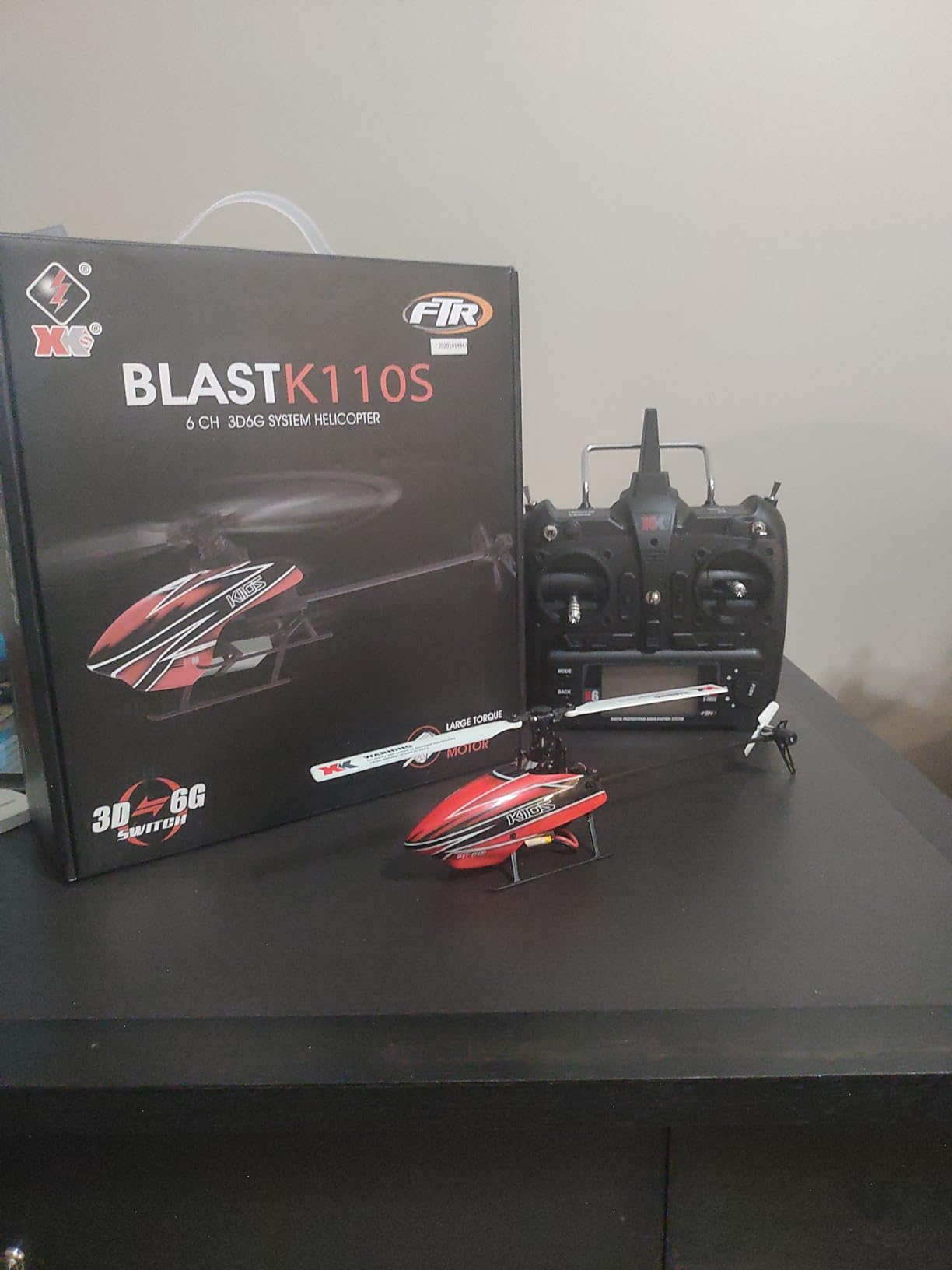 CKYSCHN WLtoys K110S XK RC Helicopter Brushless 6CH for Adults, 6-Axis Gyro | 3D Inverted Flight Remote Control Helicopter, 2.4G RTF Fast RC Aircraft Outdoor Flying 3 Batteries customer photo 1