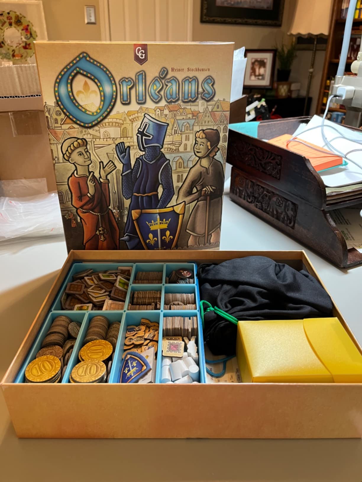 Token Silo Convertible | Store & Organize Board Game Tokens | 9 Removable Trays in 3 Different Sizes | Stackable | Convenient Space-Saving Design | Lime Green Color | Made by Gamegenic (GGS22004ML) customer photo 1