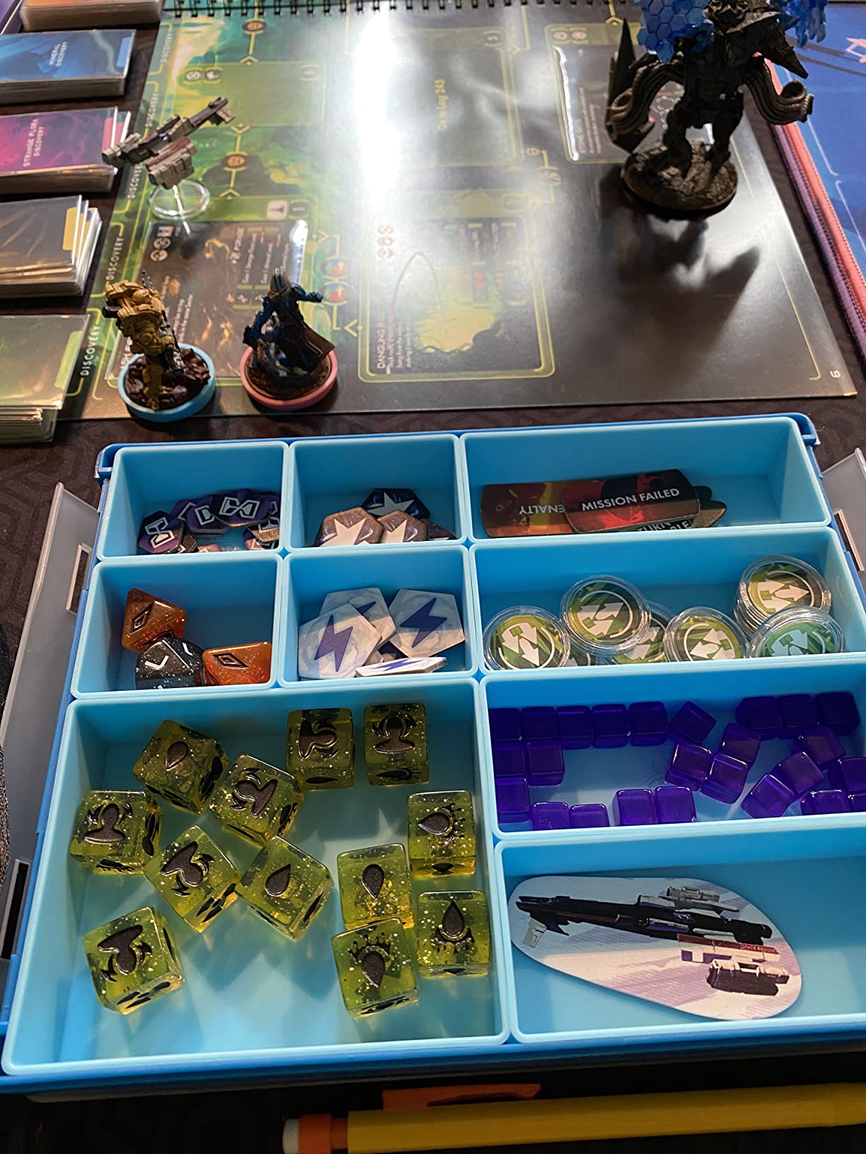 Token Silo Convertible | Store & Organize Board Game Tokens | 9 Removable Trays in 3 Different Sizes | Stackable | Convenient Space-Saving Design | Lime Green Color | Made by Gamegenic (GGS22004ML) customer photo 2