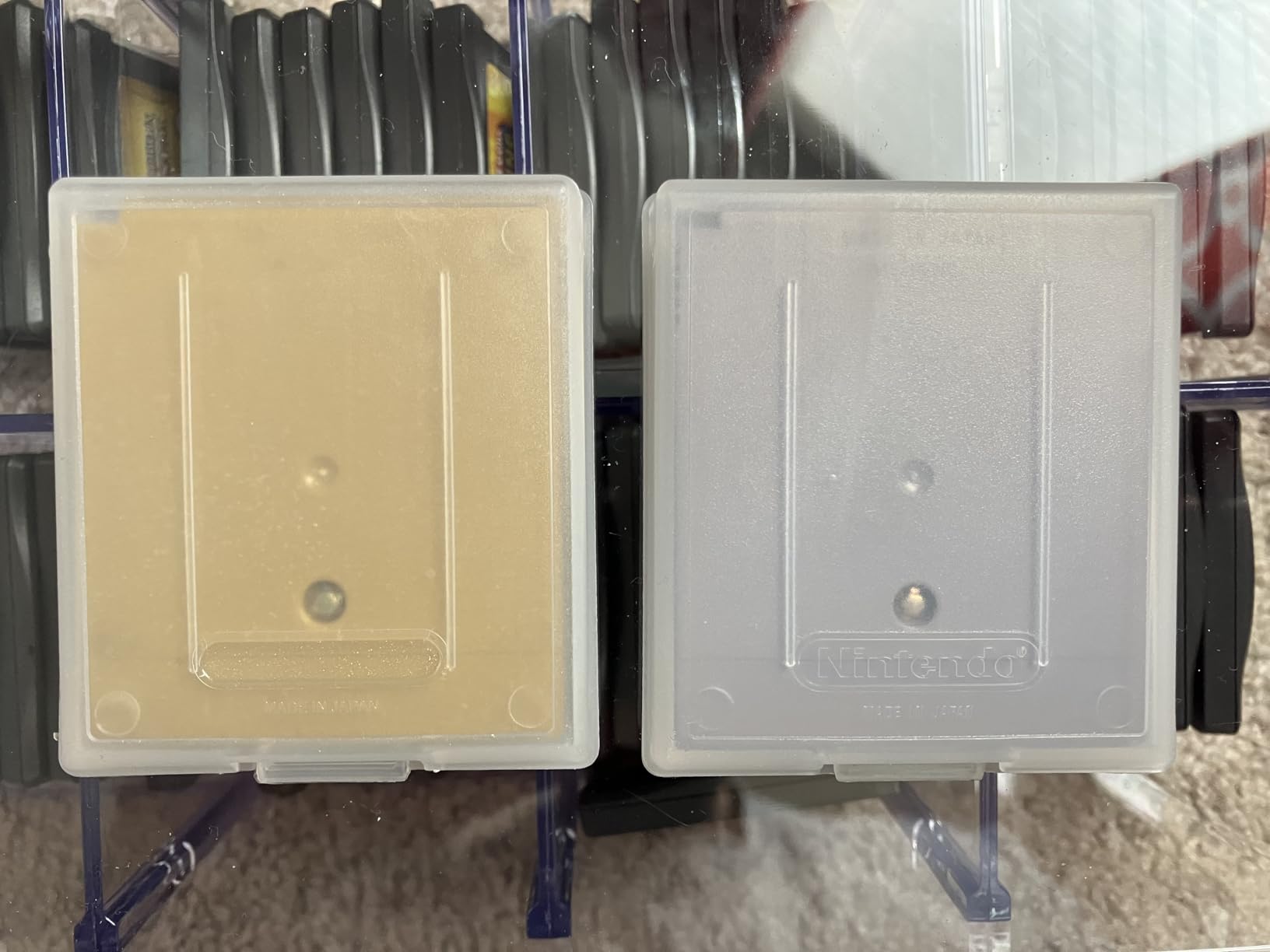 GXXMEI 12PCS Clear Protective Game Cartridge Case Storage Box Suitable for Nintendo Gameboy Color GBC GB GBP customer photo 1