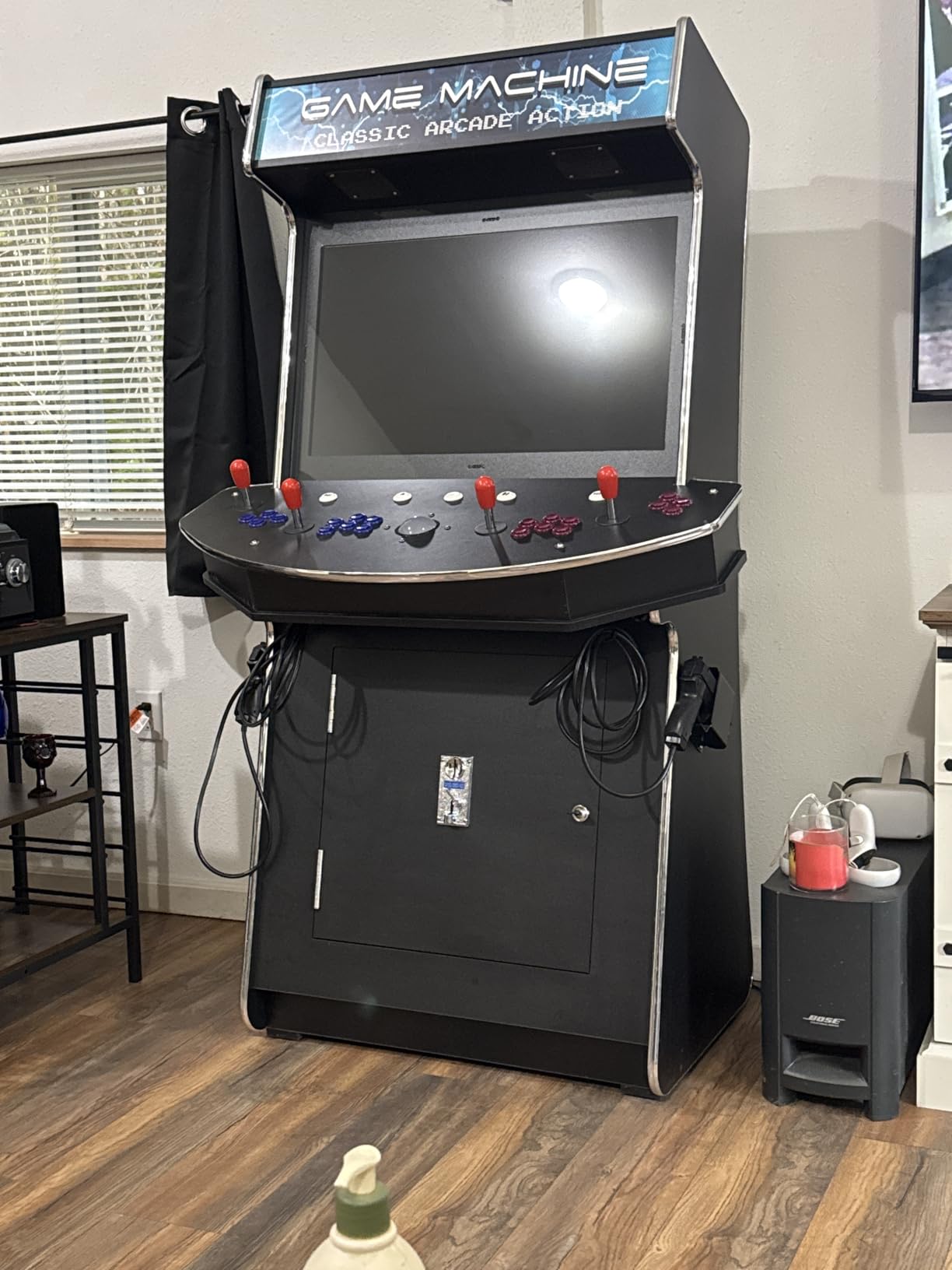 Top Us Video Arcades 4 Player Games 4600 Games 32 inch Screen Black Full Size Commercial Grade Upright Standup Arcade Machine with 2 Game Guns Included customer photo 2