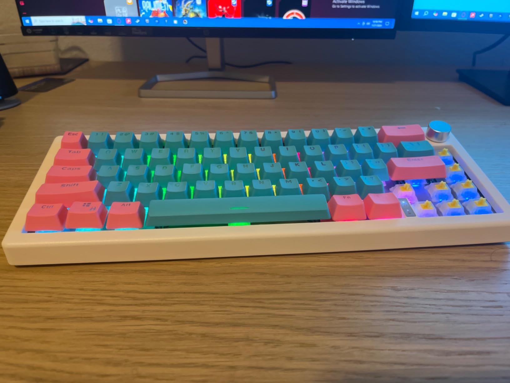 GATERON Milky Yellow Pro Switches Pre-lubed 5 Pin Linear Keyboard Switches for MX Mechanical Keyboard (90 Pcs, Yellow) customer photo 1