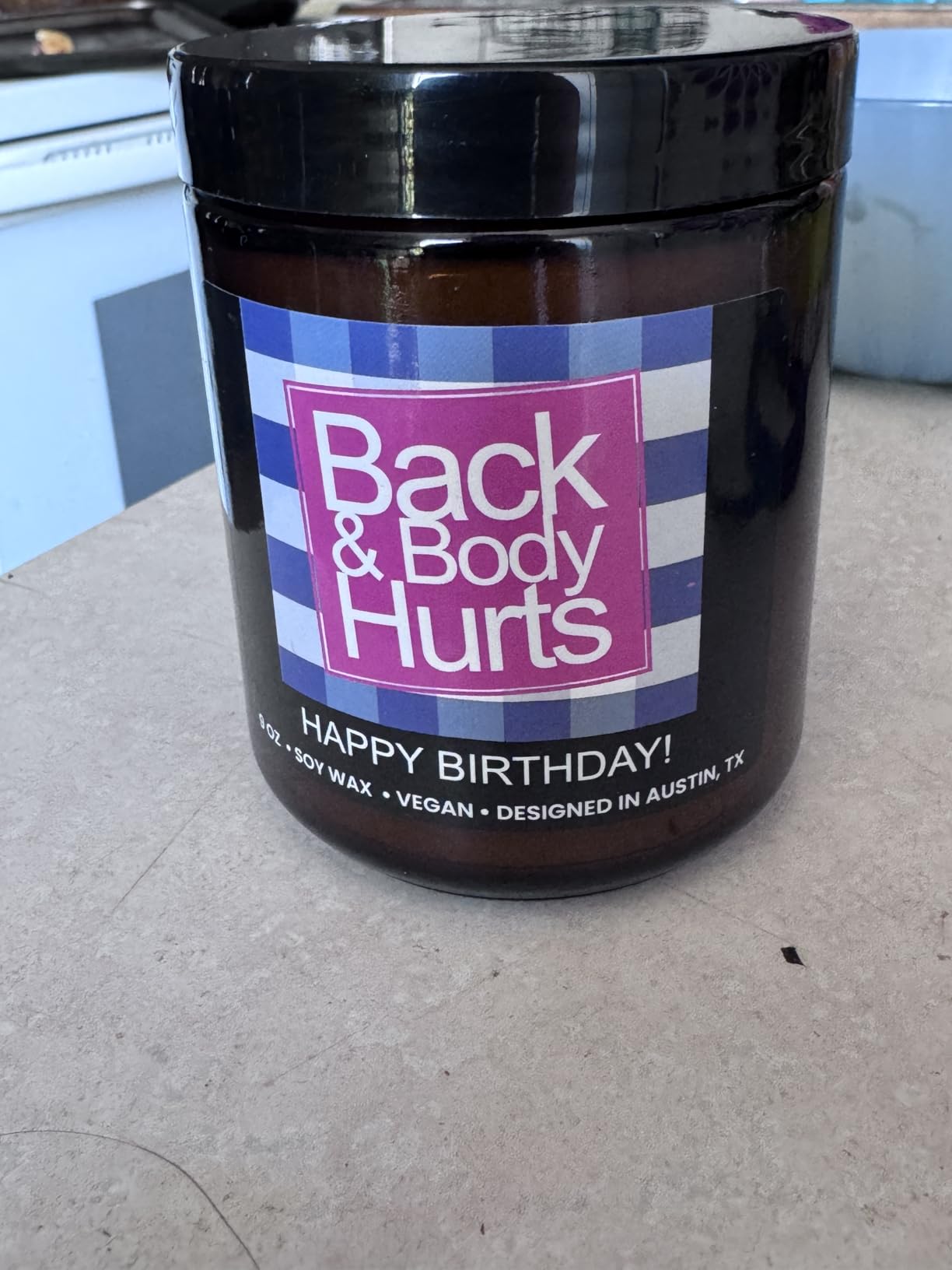 Funny Happy Birthday Candle, Unique Happy Birthday Gifts for Women and Men customer photo 2