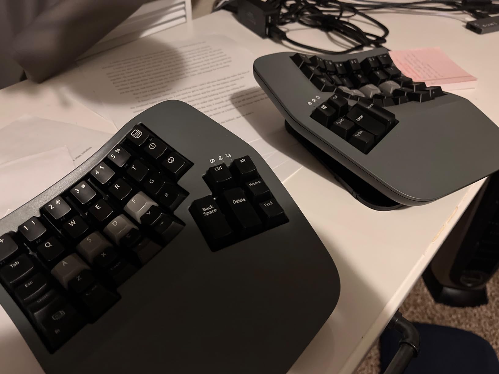 Kinesis Advantage360 Professional Split Ergonomic Keyboard - Bluetooth | Mechanical Switches | Fully Programmable Open Source | Contoured Shape | Adjustable Tenting | Backlit customer photo 2