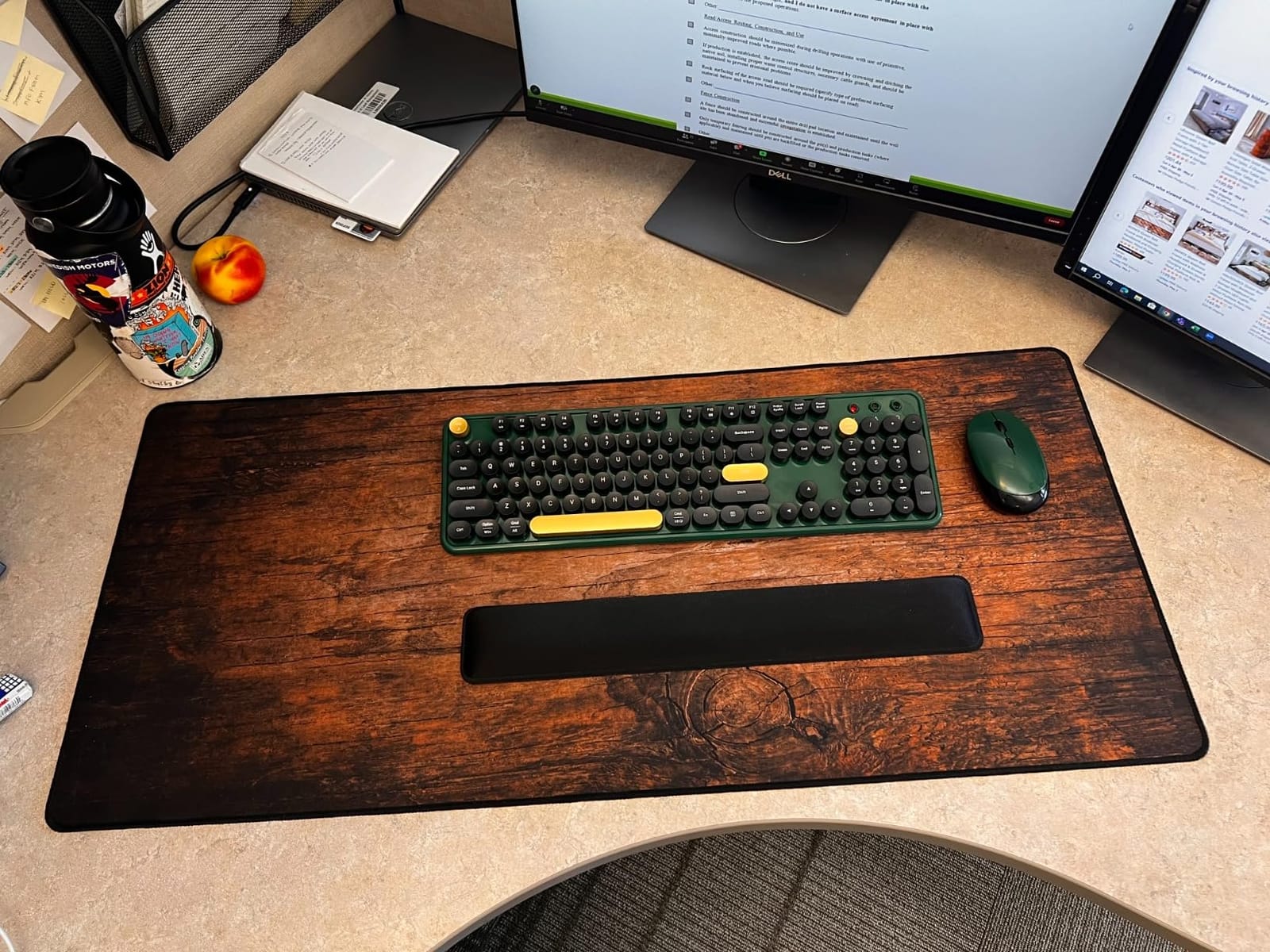 SSOIU Vaporwave Palm Large Gaming Desk Mat - Extra Large, Cute, Keyboard Mat - XXL Gaming Mouse Pads, 35.5 x 15.7 inch customer photo 1