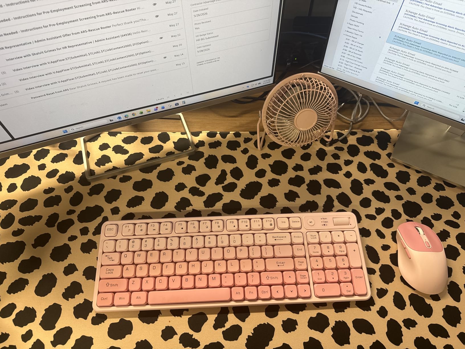 SSOIU Vaporwave Palm Large Gaming Desk Mat - Extra Large, Cute, Keyboard Mat - XXL Gaming Mouse Pads, 35.5 x 15.7 inch customer photo 2