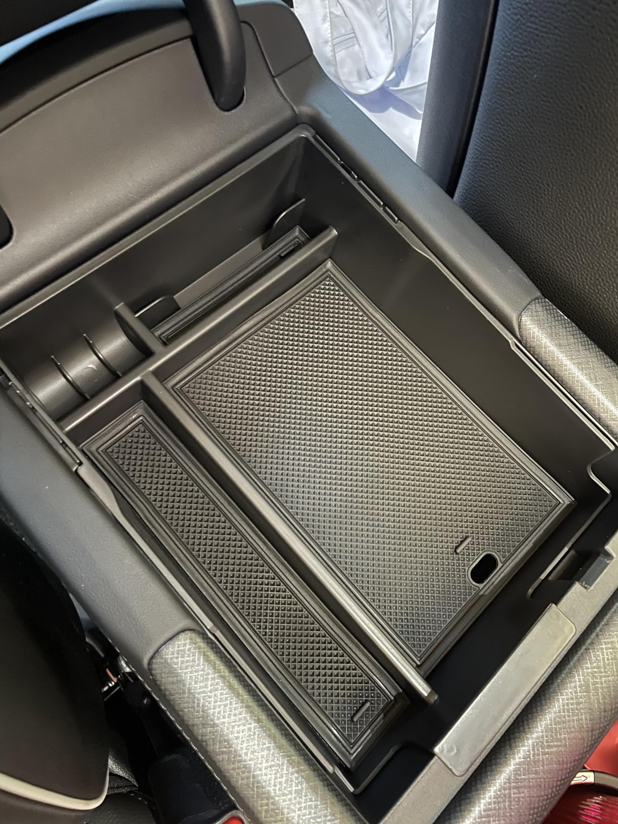 TACORBO Center Console Organizer Compatible with Hyundai Palisade 2023 2024 2025 Accessories, Armrest Insert Tray, ABS Black Glove Box Secondary Storage(No Fit Palisade 2020-22), Black customer photo 1