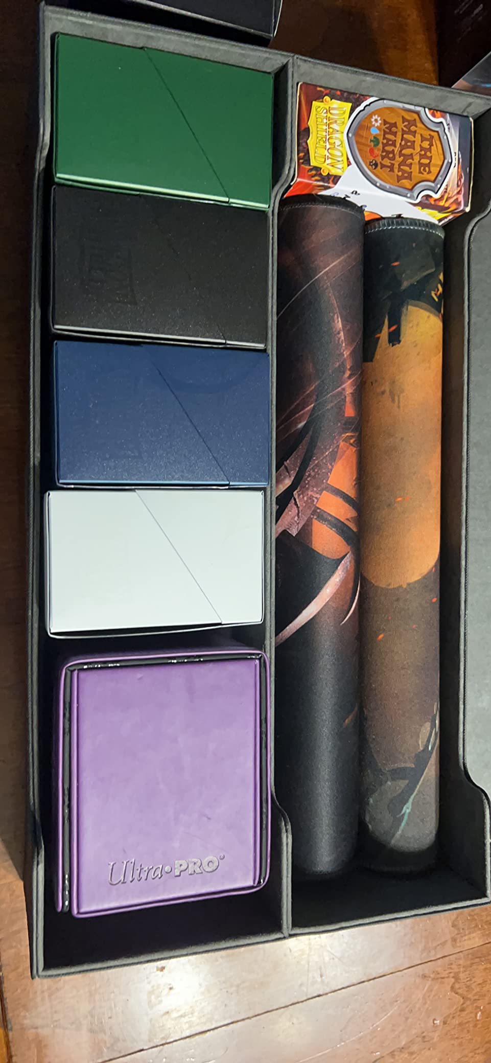 Ultimate Guard Omnihive 1000+, Deck Case for 1000 Double-Sleeved TCG Cards + 2 removable Trays, Petrol, Magnetic Closure & Microfiber Inner Lining customer photo 2