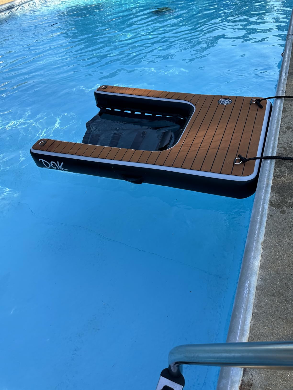 DOK Dog-DOK Inflatable Dock Platform: Safe & Easy Water Access for Dogs Up to 250 lbs; Floating Non-Slip EVA Foam with Dog Boat Ramp for Pool, Dock, & Lake | Military Grade & High Visibility customer photo 1