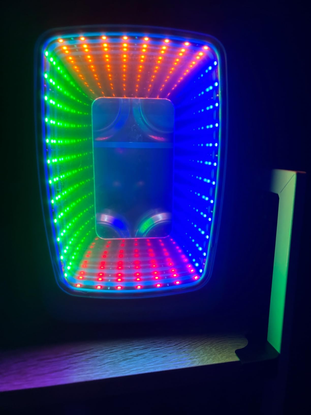 Frigidaire Gaming Light Up Mini Beverage Refrigerator, 6 can, 4 liters, Cooler with large see through door and LED lights Perfect for Gaming Experience customer photo 2