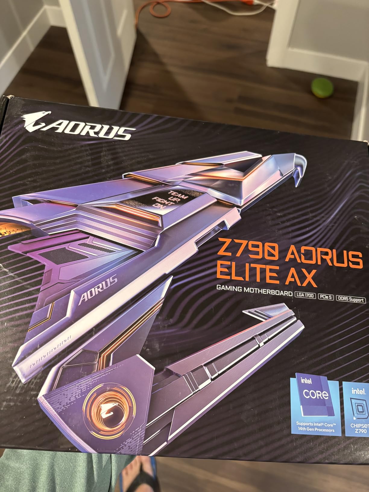 GIGABYTE Z790 AORUS Elite AX LGA 1700 ATX Motherboard, Support Intel Core 14th/13th/12th Gen, DDR5, 16+1+2 Power Phase, 4X M.2, PCIe 5.0, USB-C 3.2, WIFI6E, 2.5GbE, Q-Flash, EZ-Latch, RGB Fusion customer photo 2