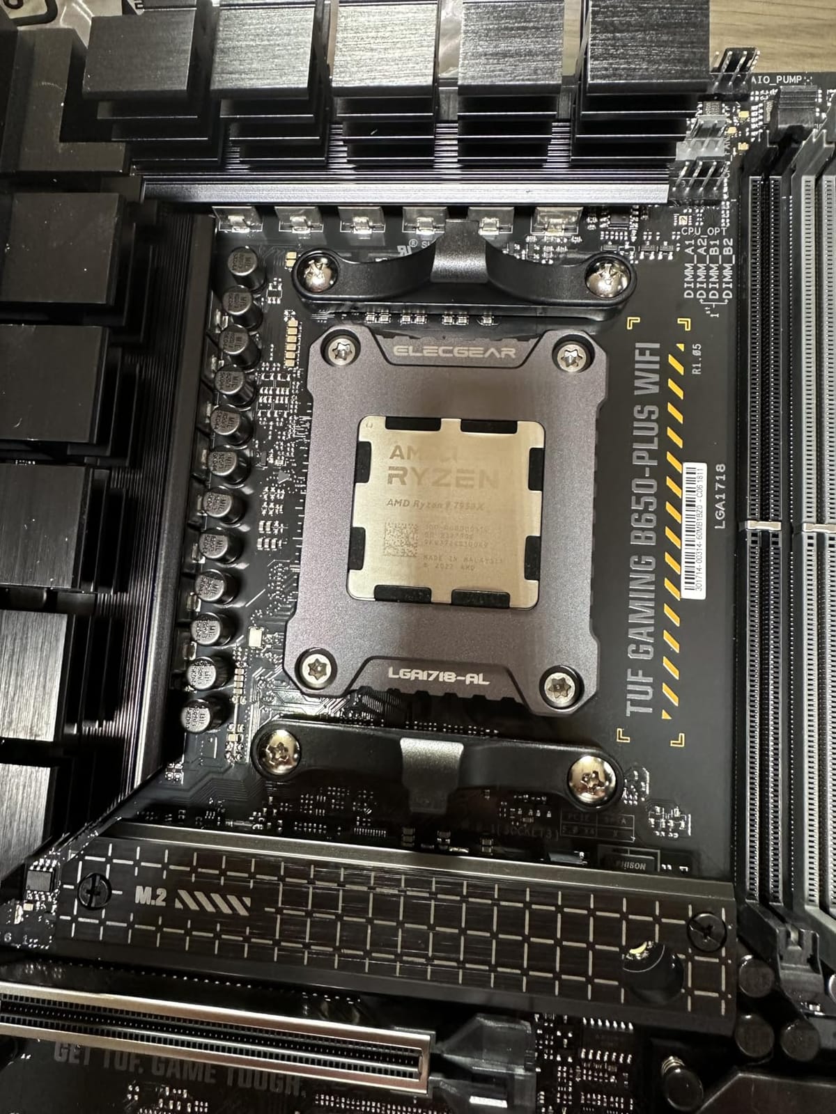 ASUS TUF Gaming B650-PLUS WiFi AMD B650 AM5 Ryzen™ Desktop 9000 8000 and 7000 ATX Motherboard, 14 Power Stages, PCIe® 5.0 M.2, DDR5 Memory, WiFi 6 and 2.5 Gb Ethernet, USB4® Support Aura Sync customer photo 2