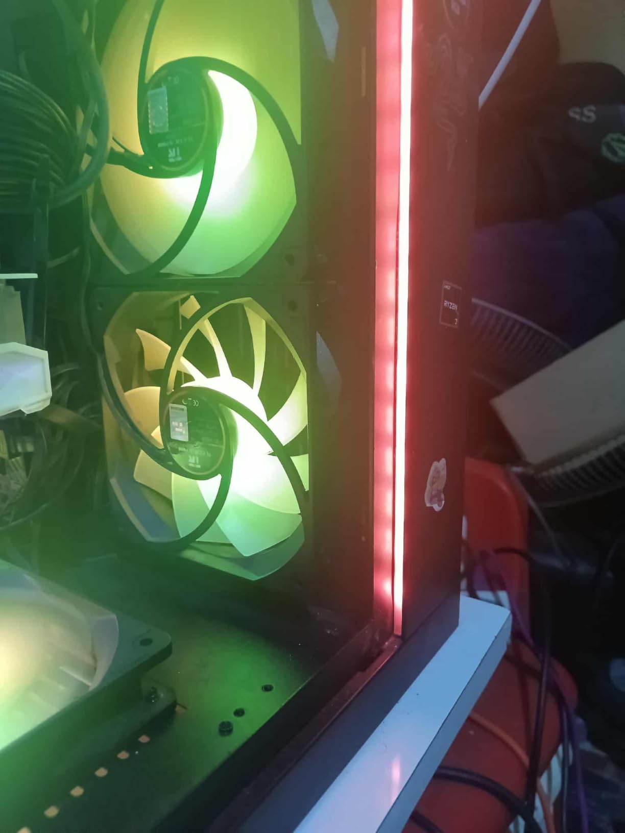 Thermalright TL-C12C-S X3 CPU Fan 120mm ARGB Case Cooler Fan, 4pin PWM Silent Computer with S-FDB Bearing Included, up to 1550RPM Cooling Fan（3 Quantities） (TL-C12C-S X3-D2) customer photo 2