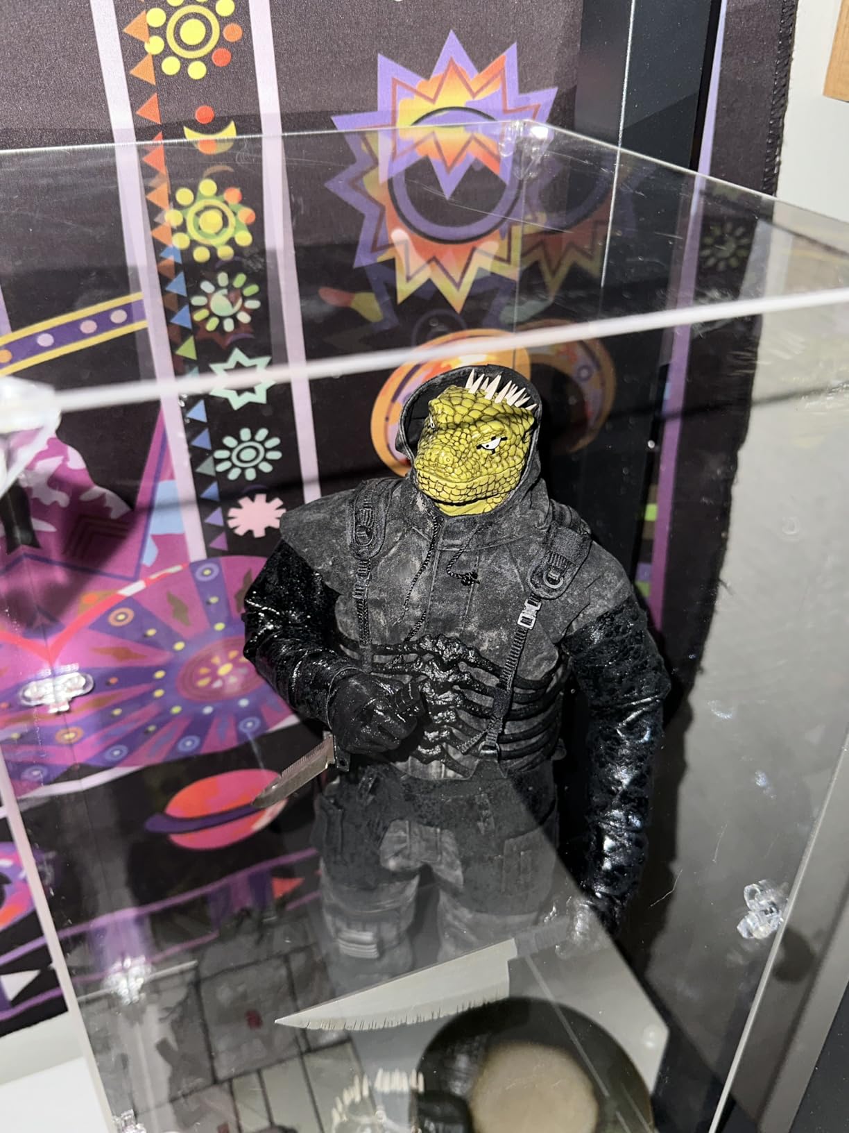 Clear Acrylic Display Case, Easy Assembly Large Showcase(17.7x8x8 inch) | dofopo Dust Protection Case for Action Figures and Dolls, Alternative Glass Box for Collectibles Commemorative Gifts customer photo 1