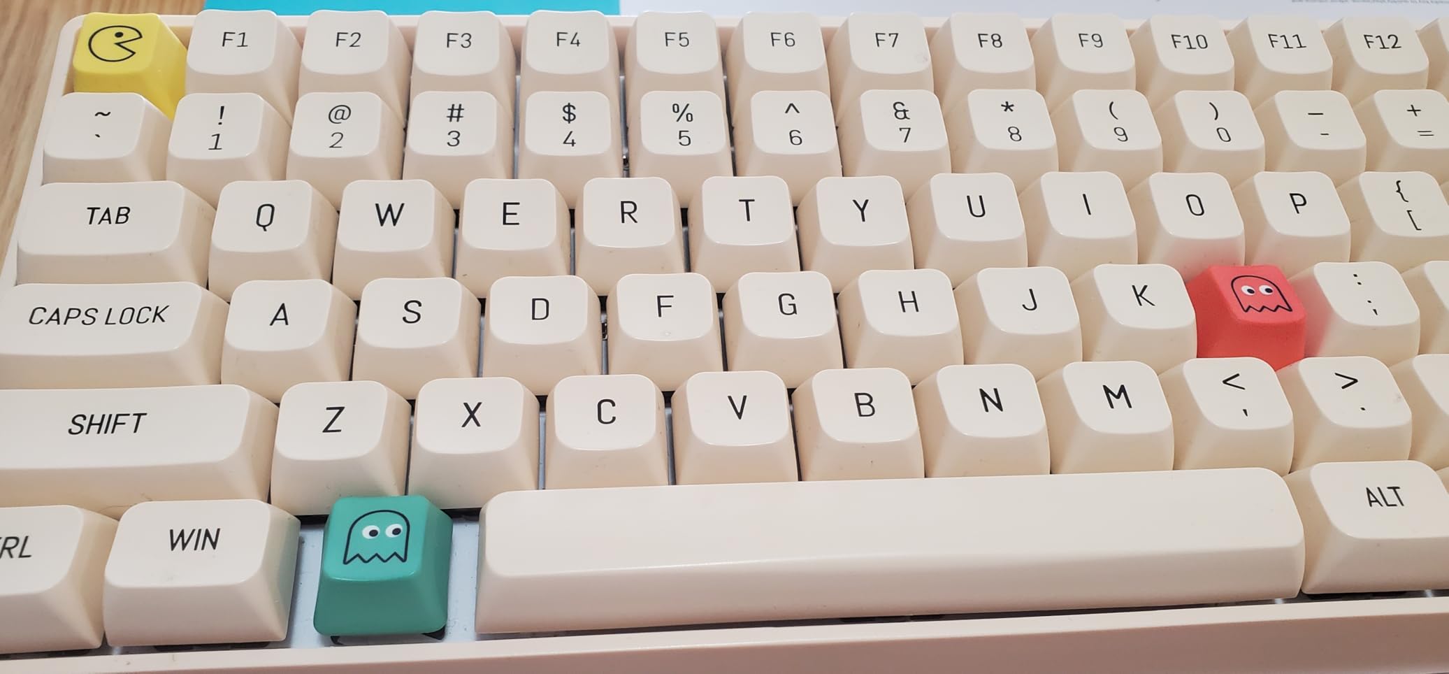 OEM Profile Pac-man Five Dye PAC PBT Key caps Custom Sublimation keycaps for MX Mechanical Gaming Keyboard (OEM Pac-man 5 Keys) customer photo 1