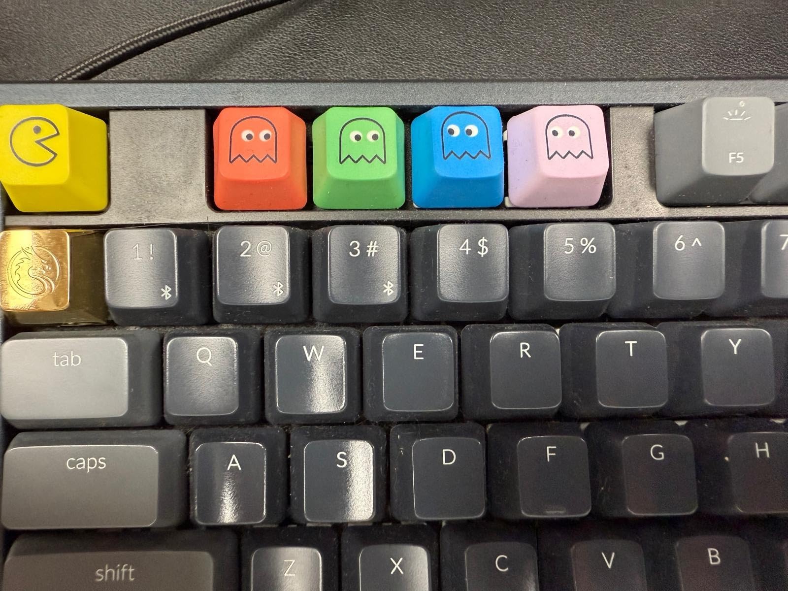OEM Profile Pac-man Five Dye PAC PBT Key caps Custom Sublimation keycaps for MX Mechanical Gaming Keyboard (OEM Pac-man 5 Keys) customer photo 2