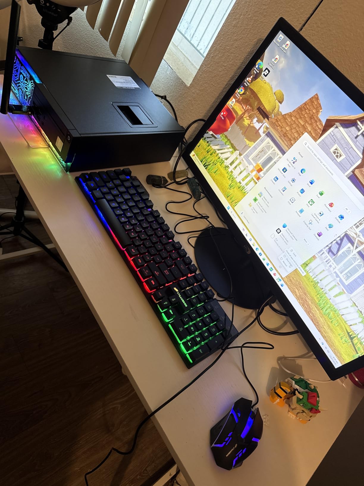 Dell Gaming OptiPlex Desktop RGB Computer PC, Intel Core i7, GeForce GT 1030 2GB GDDR5, 16GB RAM, 512GB SSD, 24 Inch HDMI Monitor, Keyboard Mouse and Headset, WiFi, Windows 11 Pro (Renewed) customer photo 1