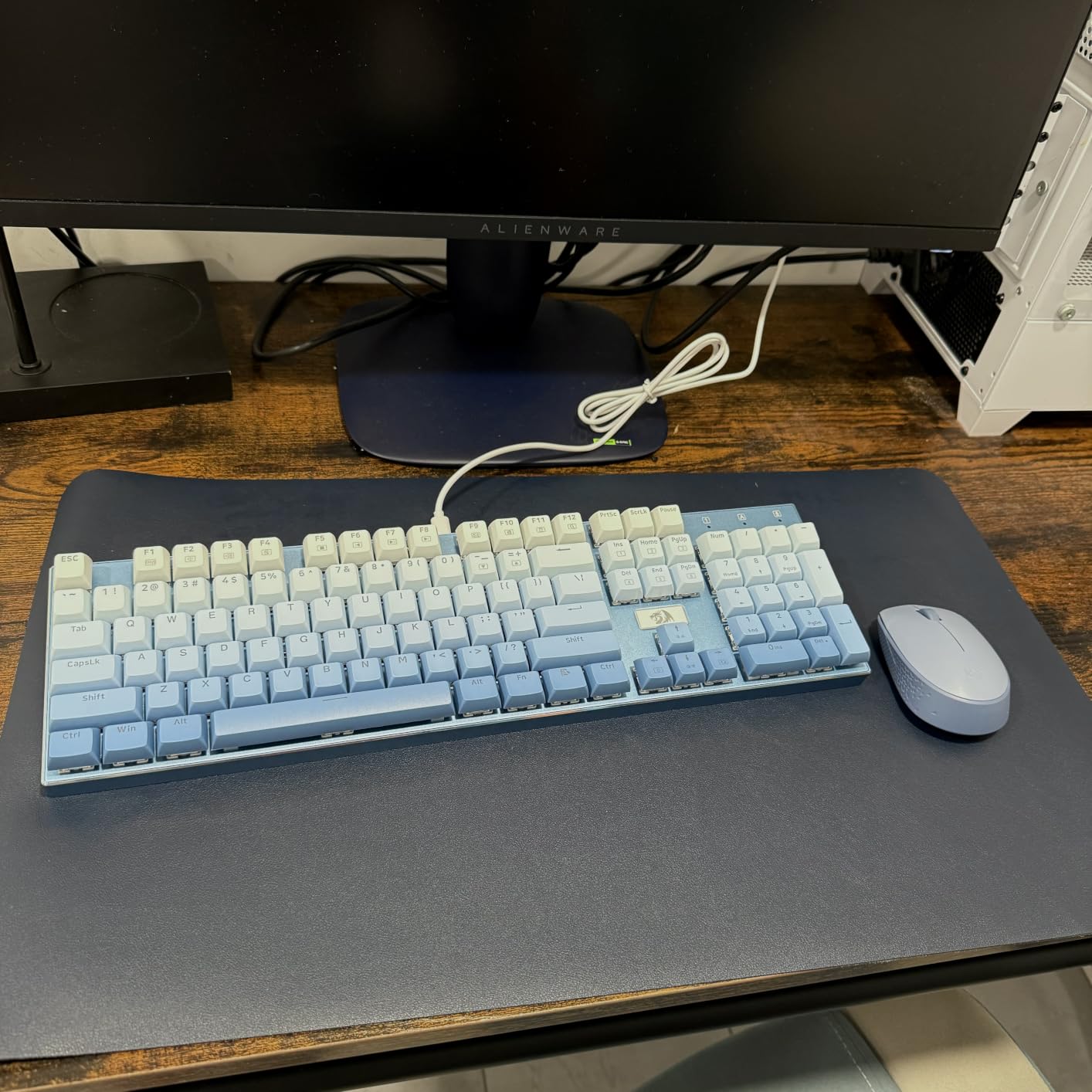 Redragon K556 PRO Wireless RGB Mechanical Gaming Keyboard, 104-Key Aluminum | 0 Delay Tri-Mode BT/2.4GHz/USB-C for More Devices, Rock-Solid Stability, AM-PM Using Durability, Quiet Linear Red Switch customer photo 1