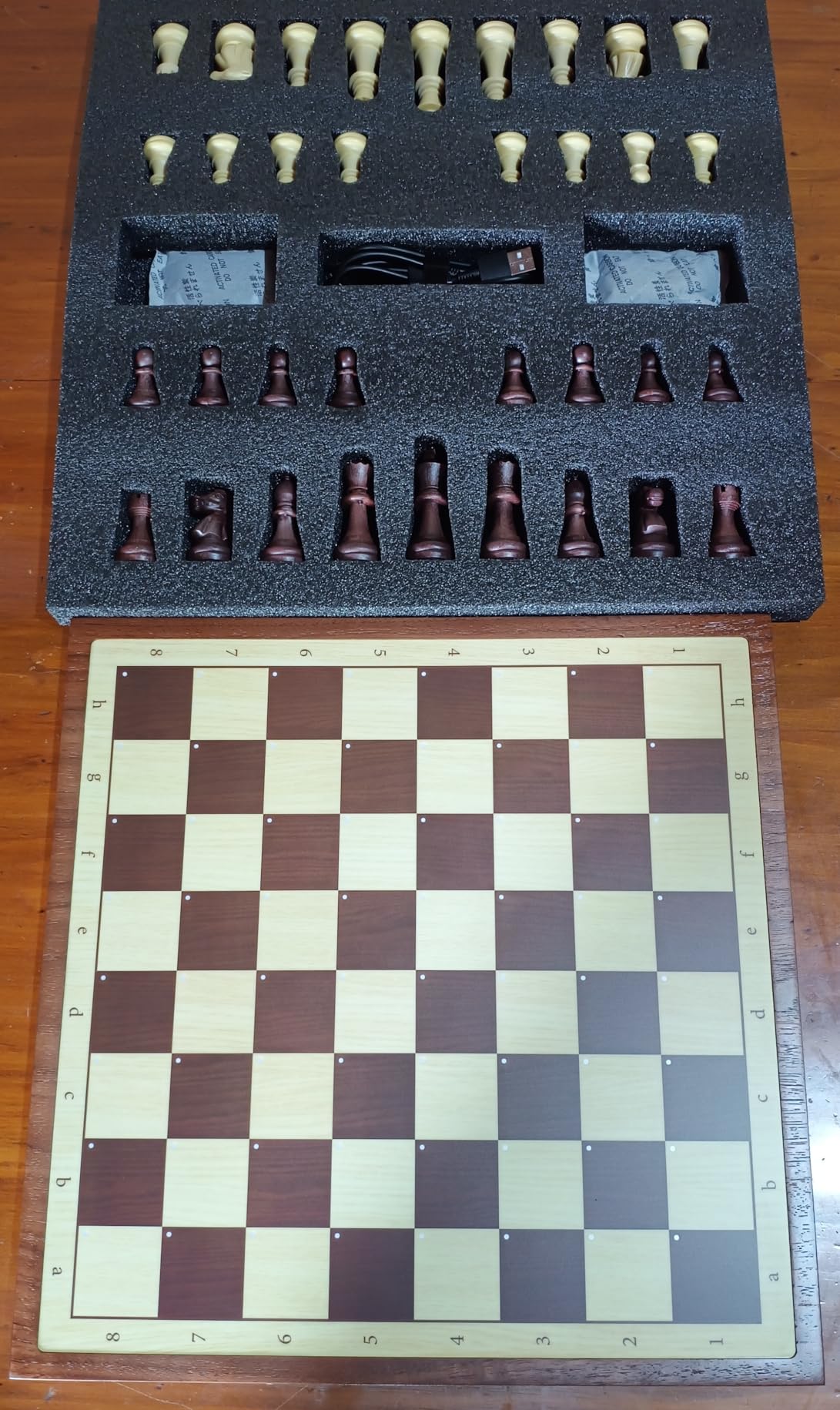 Chessnut Air Electronic Chess Board with AI - Handcrafted Wooden Board, LED Indicators, Adaptive Difficulty, Full Piece Recognition - Play Online on Major Chess Platforms customer photo 2