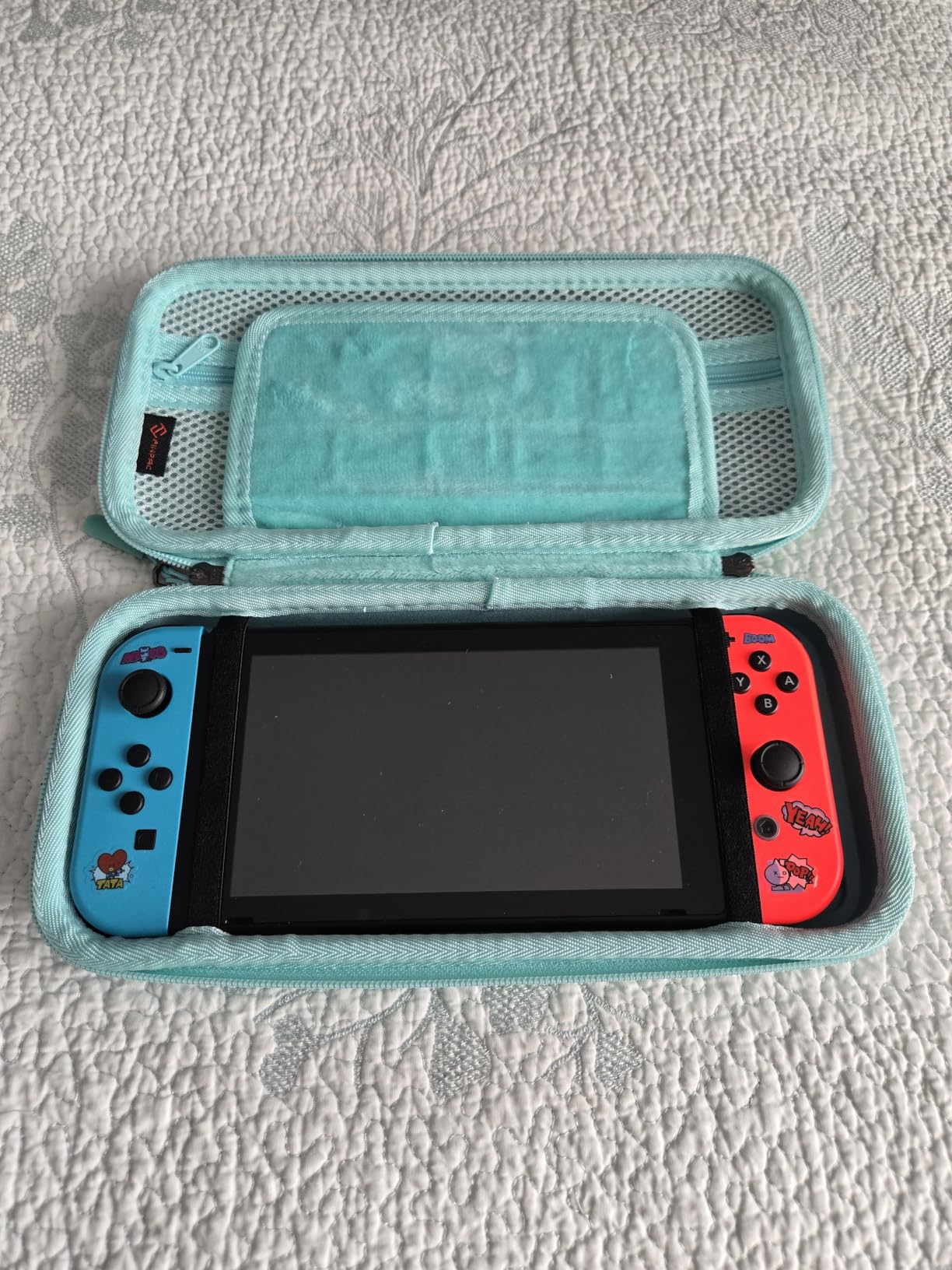 FINTIE Carrying Case for Nintendo Switch / Switch OLED Model (2021) | Shockproof, Hard Shell Protective Cover, Portable Travel Storage Bag, 10 Game Card Slots & Inner Pocket customer photo 1