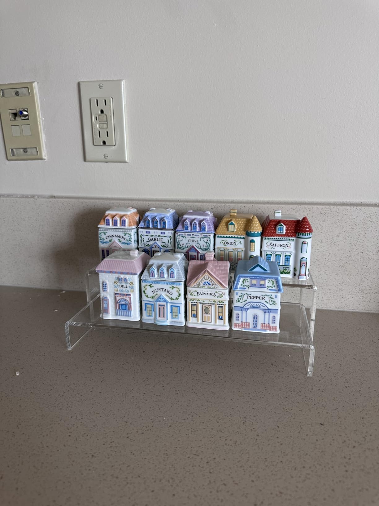 HIIMIEI Acrylic Display Riser, 6 Pcs 12