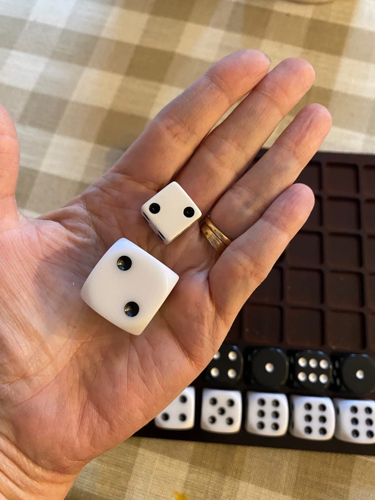 Dittle - Dice Battle | 2 Player Dice Games for Adults | Adult Board Games for 2 Players | Best Two Player Game for Adults | Two Person Wooden Coffee Table Fun customer photo 2