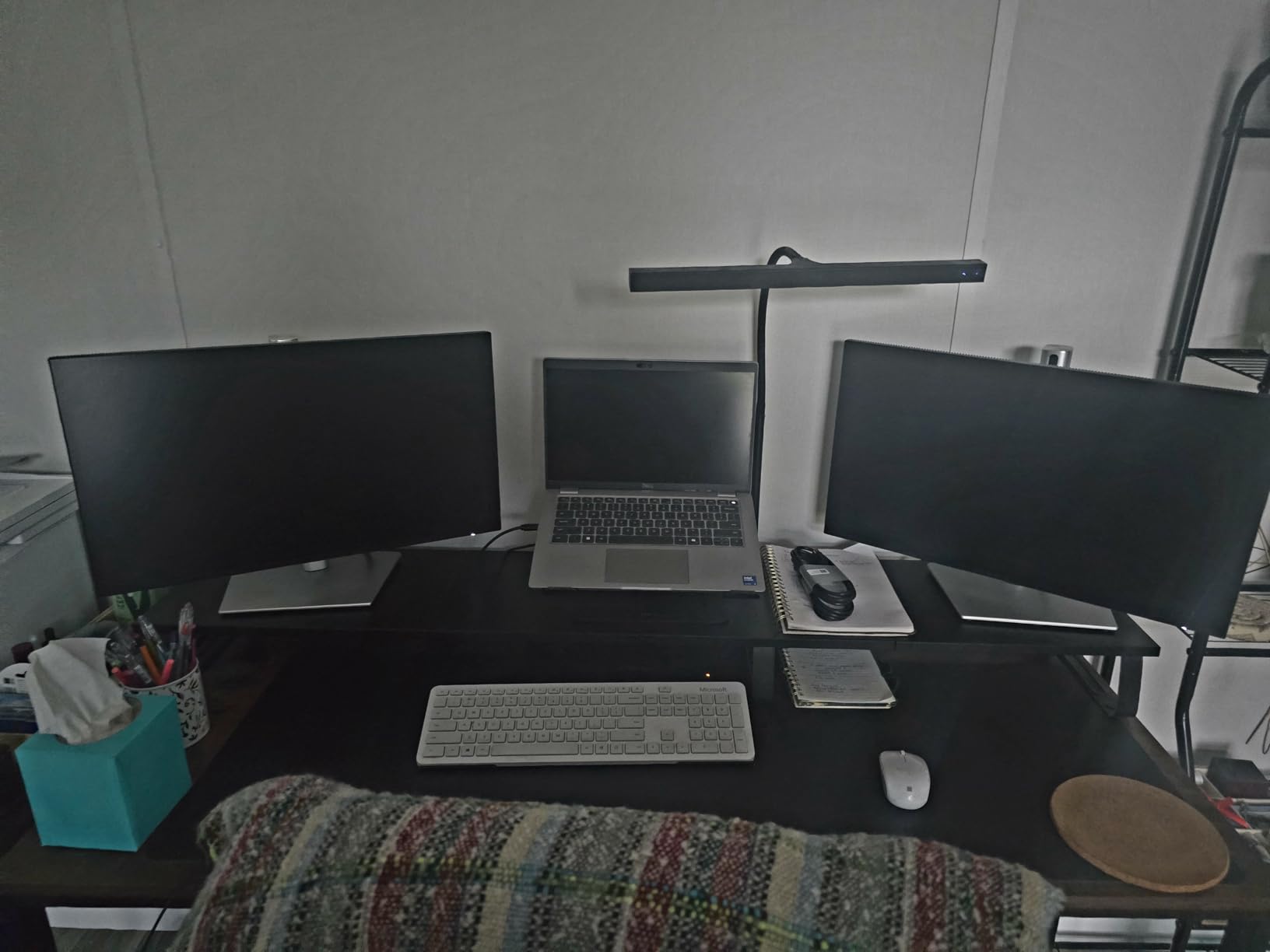 VIVO 55 inch Extra Long Monitor Stand, Wood & Steel Desktop Riser, Multi Screen, TV, Keyboard, Laptop, Ergonomic Desk and Tabletop Organizer, Black, STAND-V000D5 customer photo 2