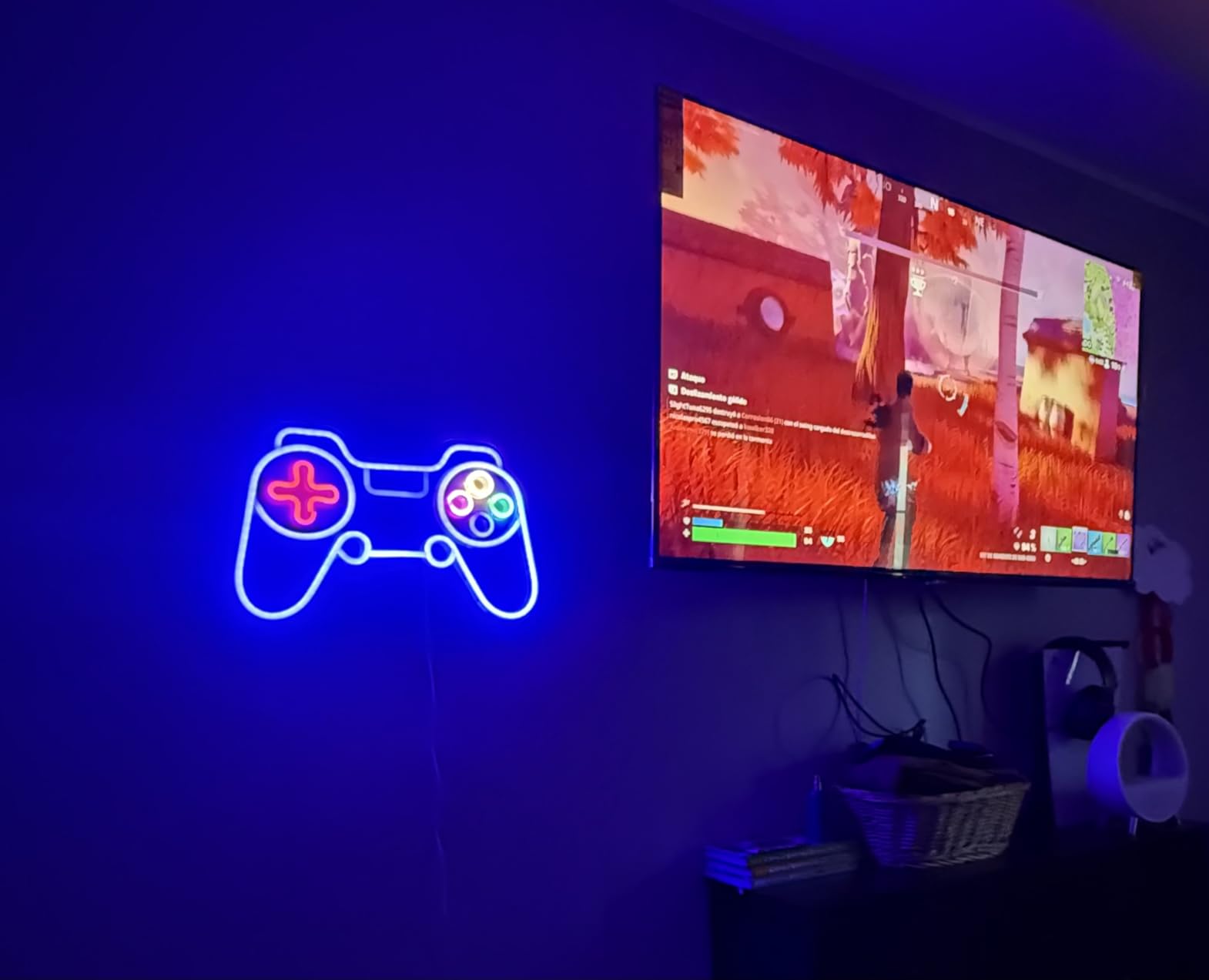 Game Controller Neon Sign Gamer Gifts for Teen Boys Room Decor Upgraded Gaming Lights Game Console Neon Light Sign for Bedroom Wall Decor (Gamepad) customer photo 2