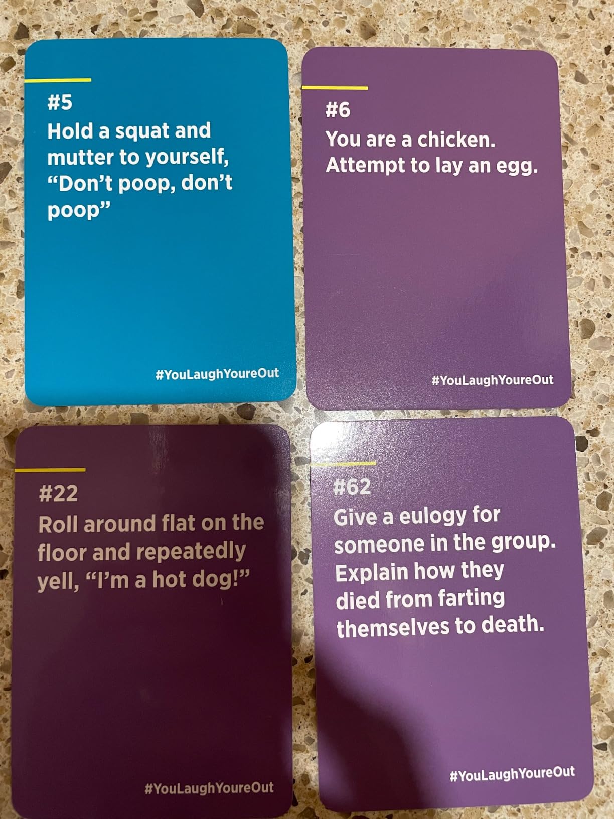 You Laugh You're Out | Charades Party Card Game for Adults & Teens Ages 14+ | 125 Prompt Cards, Laugh Tokens, Sand Timer, 4+ Players, Try Not to Laugh Challenge, Teen Game, Game Night Activity customer photo 2