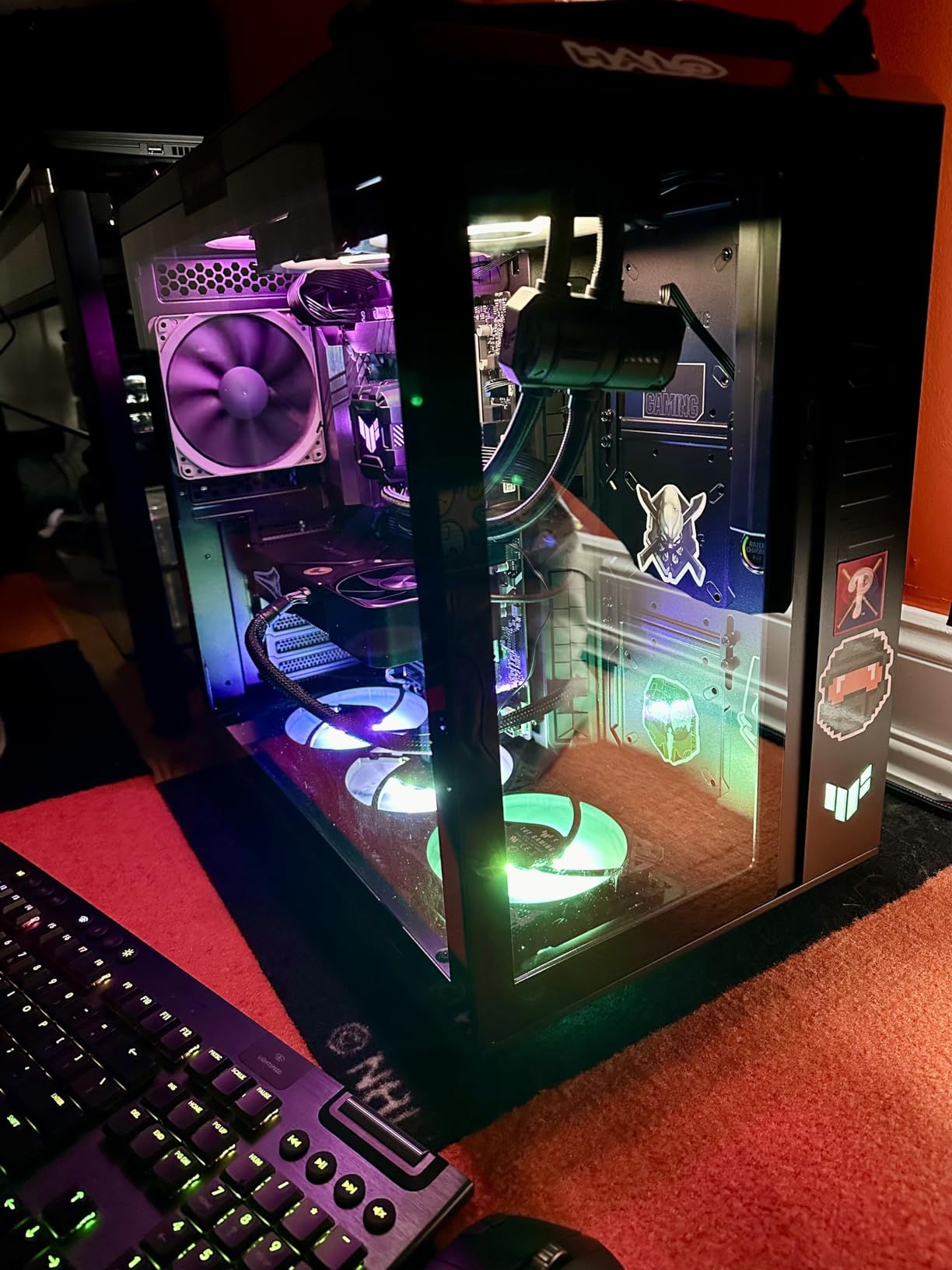 ASUS TUF Gaming GT502 ATX Full Tower PC Case, Dual Chamber, Tool-Free Side Panel, Modular Design, 2-Way GPU Mounting Compatible, 360mm and 280mm Radiator Compatible, 2 Year Warranty customer photo 2