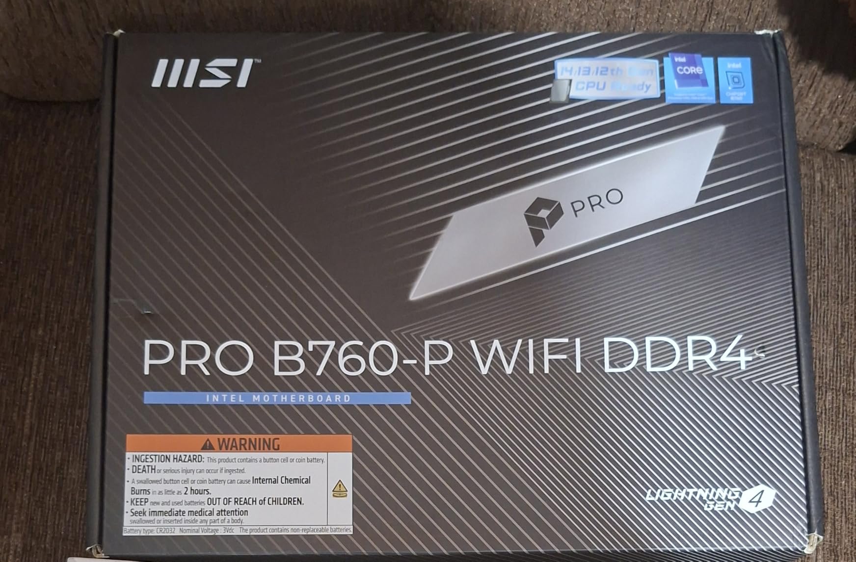 MSI PRO B760-P WiFi DDR4 ProSeries Motherboard - Supports 12th/13th/14th Gen Intel Processors, LGA 1700 customer photo 2
