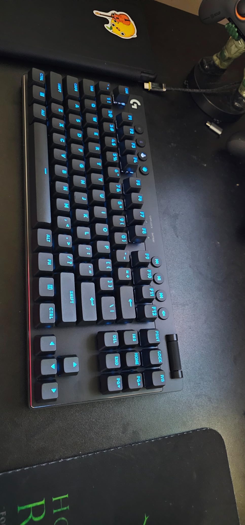 Logitech PRO X 60% Wireless Gaming Keyboard (Linear Optical) - Black | Ultra Compact TKL 60%, Windows PC, LIGHTSYNC RGB, Dual-Shot PBT Keycaps, GX Optical Linear Switches customer photo 2