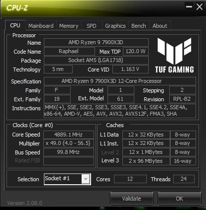 AMD Ryzen 9 7900X3D 12-Core, 24-Thread Desktop Processor customer photo 1