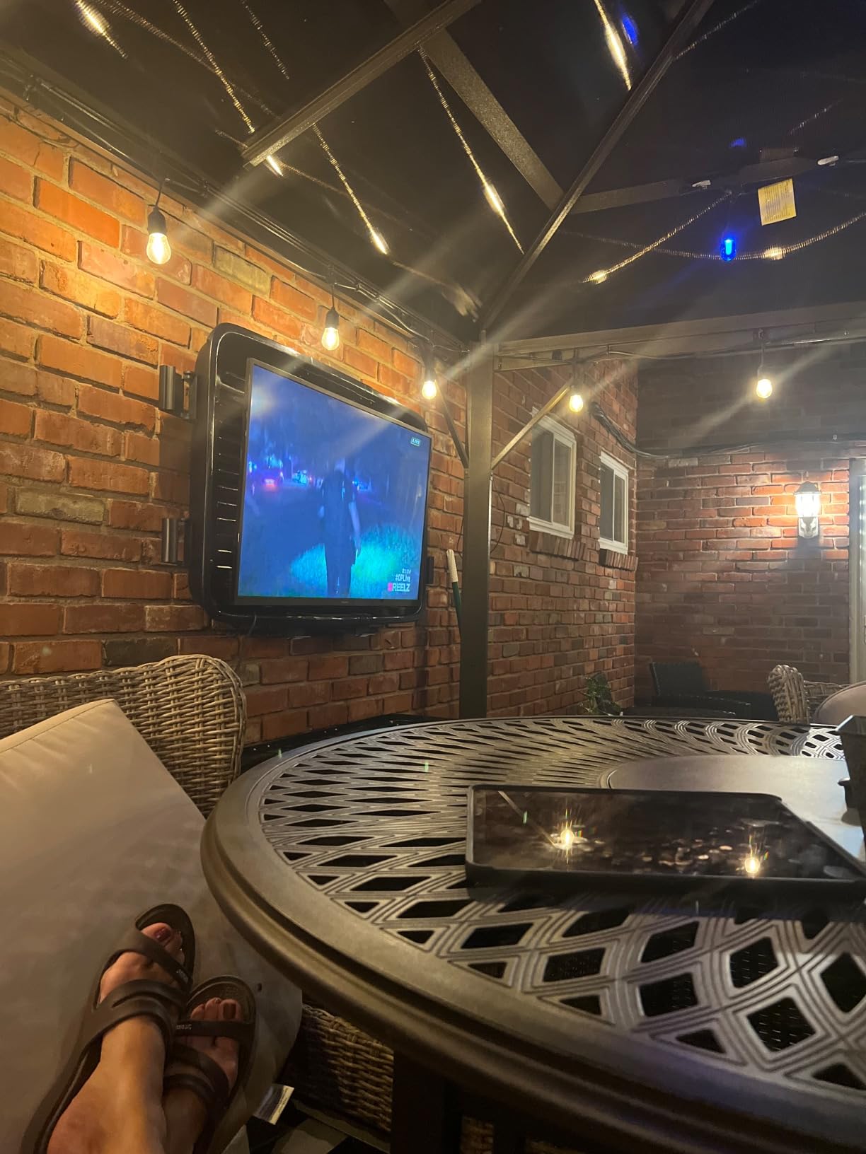 The TV Shield E-Series 36-43 Inch Outdoor TV Enclosure, Weatherproof Cover | Weatherproof | 2-Year Warranty | Protective | All-Season | Outdoor | Impact Resistant | TV Cabinet | Extended TV Life customer photo 2