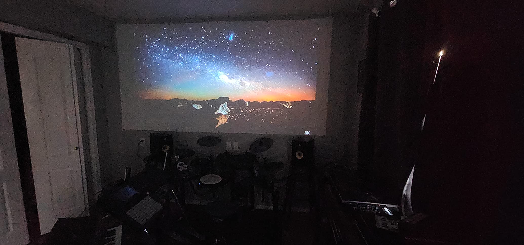 Projector 4K with Google TV, YABER K2s WiFi 6 Bluetooth Projector, Sound by JBL, Dolby Audio, Auto Focus & Keystone, Native 1080P 4K Supported Outdoor Movie Projector with Netflix 7000+ Apps customer photo 2