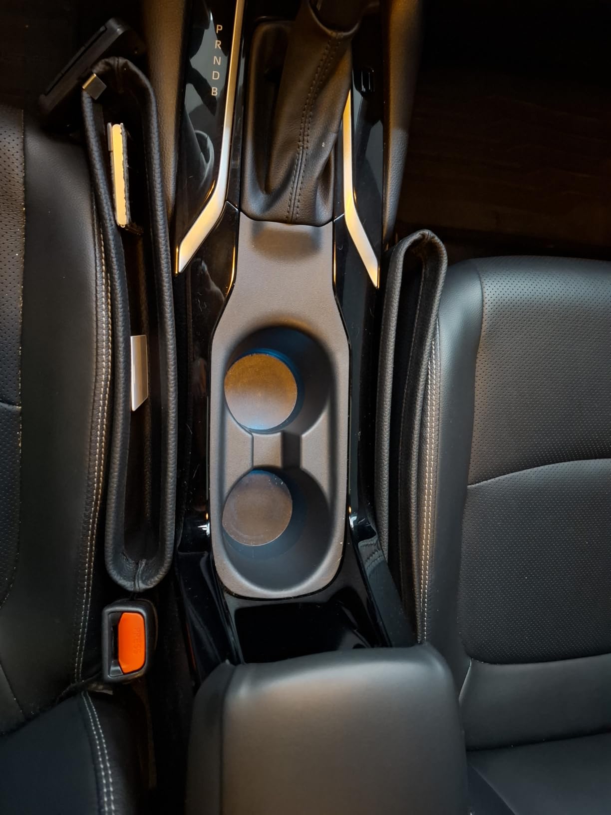 2 Pack Update Car Seat Gap Filler Organizer Leather Console Storage Box Front Side Pocket Seats Organizers Filler Interior Car Accessories for Phone Wallet Coin Key Sunglasses (Black) customer photo 2
