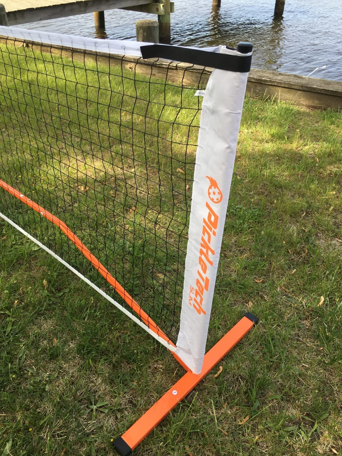 PICKLETECH 4.0 Slim Version Portable Pickleball Nets Outdoor Game 22 FT Pickleball Net-USAPA Regulation Size-Pickle Ball Net System with Carrying Bag for Driveway customer photo 1